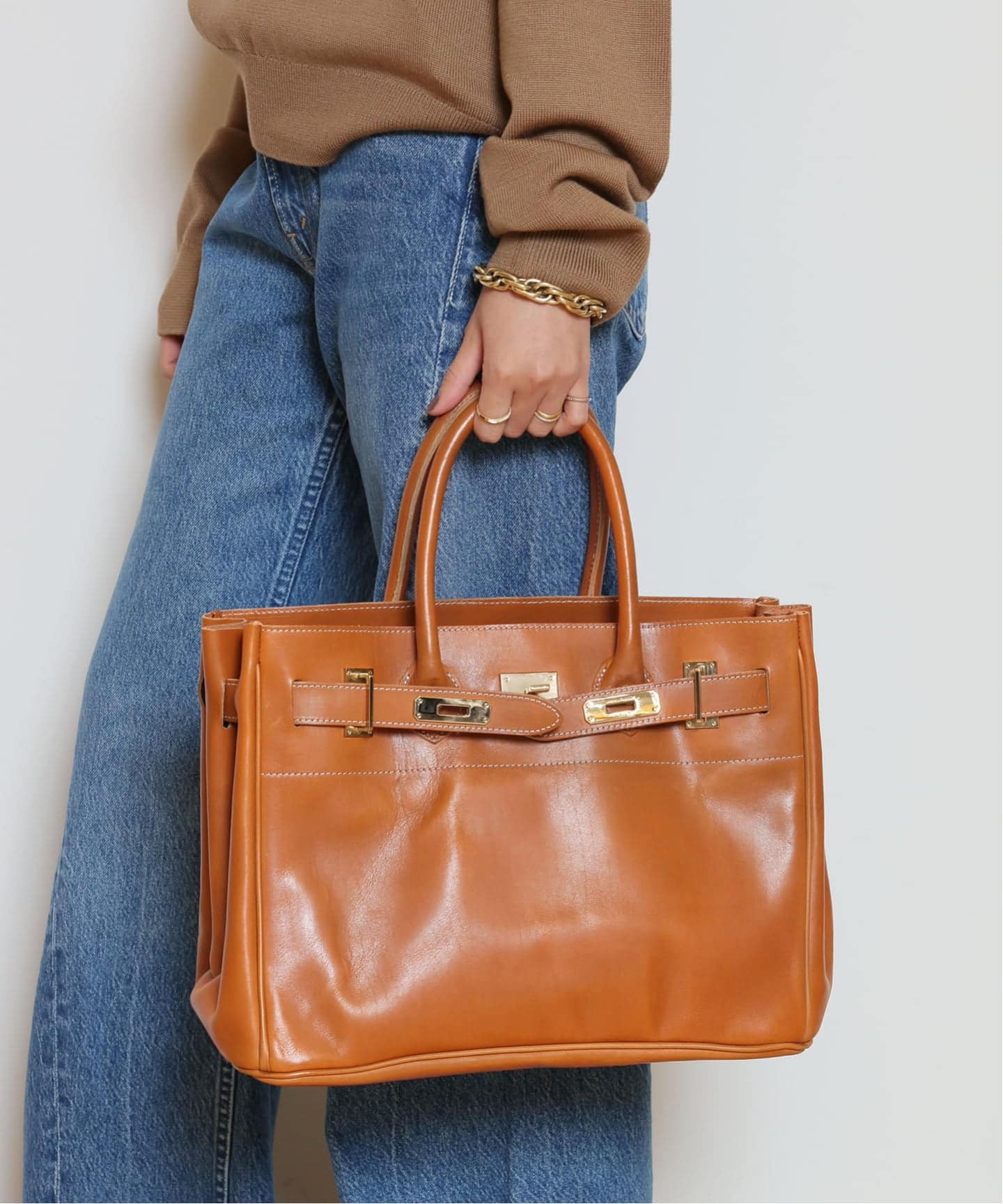 SITA PARANTICA/シータパランティカ】VINTAGE LEATHER トート 40