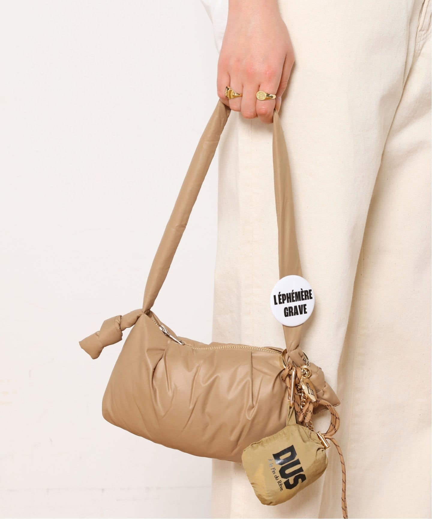 SKIN/スキン】別注フォルダブルパッカブルトートwithチャーム（トート