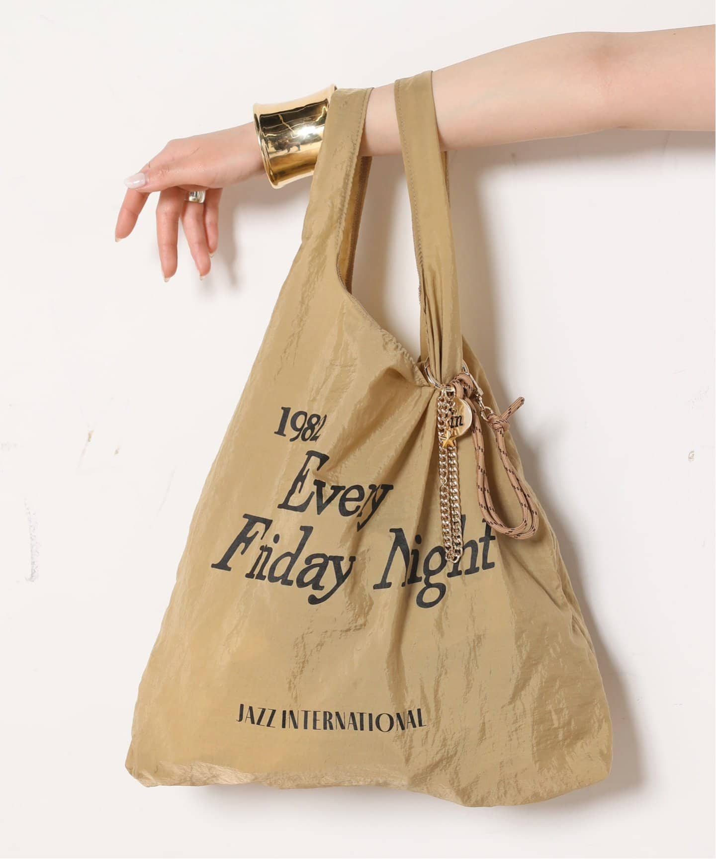 SKIN/スキン】別注フォルダブルパッカブルトートwithチャーム（トート