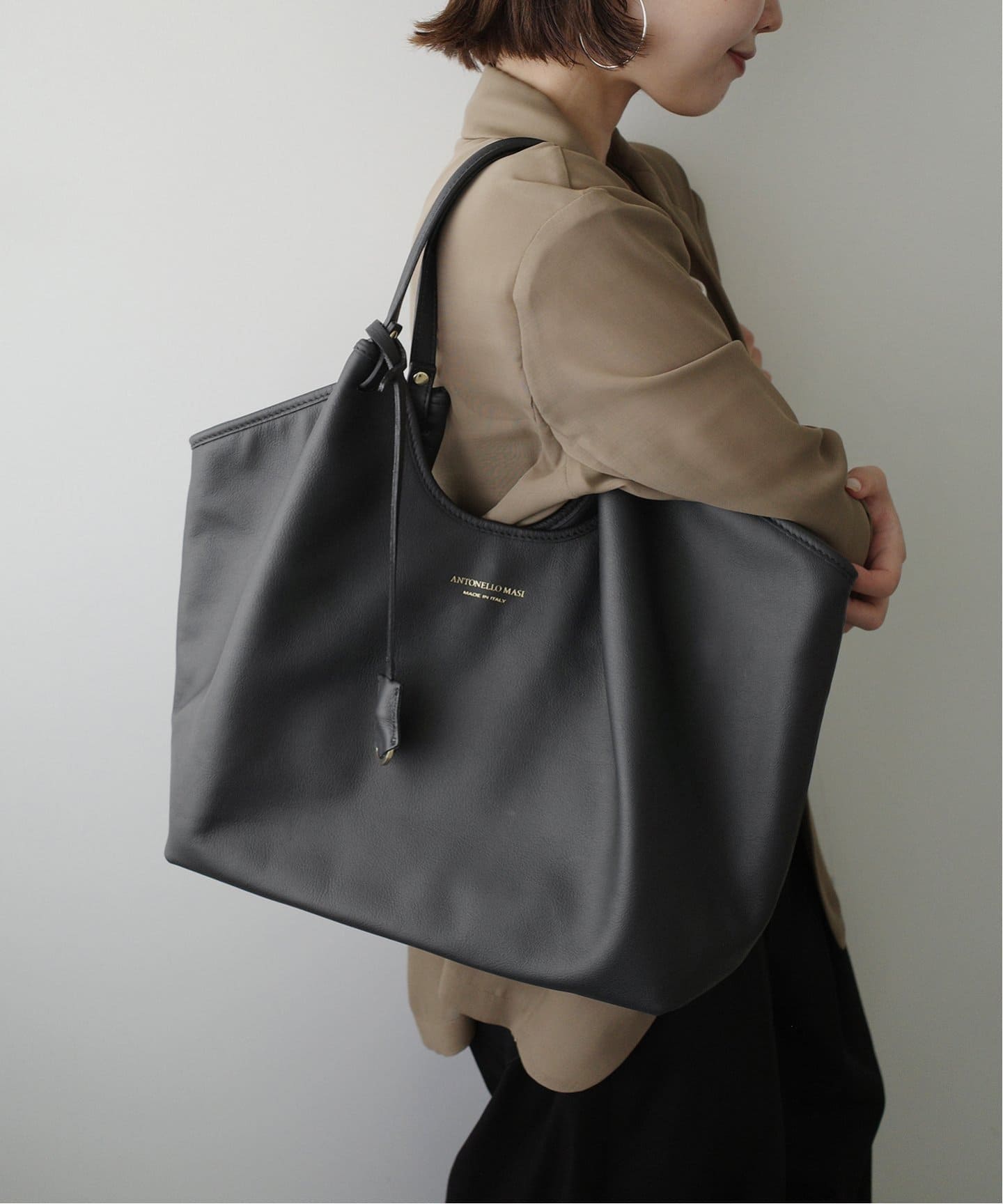 ANTONELLO MASI/アントネッロマージ SLOBE別注 レザートートバッグ