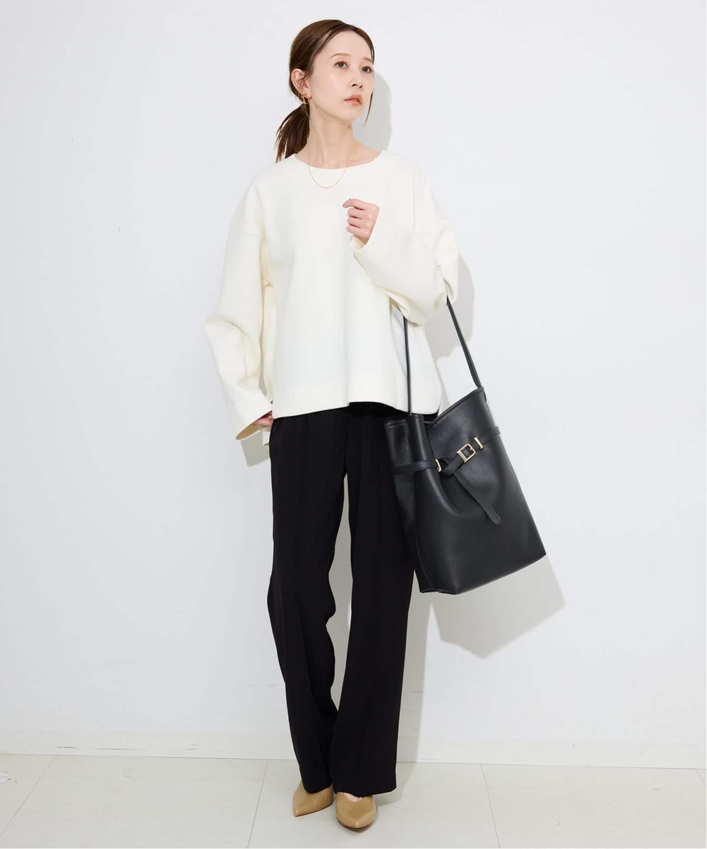 追加》SLOBE ベルトスクエアトートバッグ（ショルダーバッグ）｜SLOBE