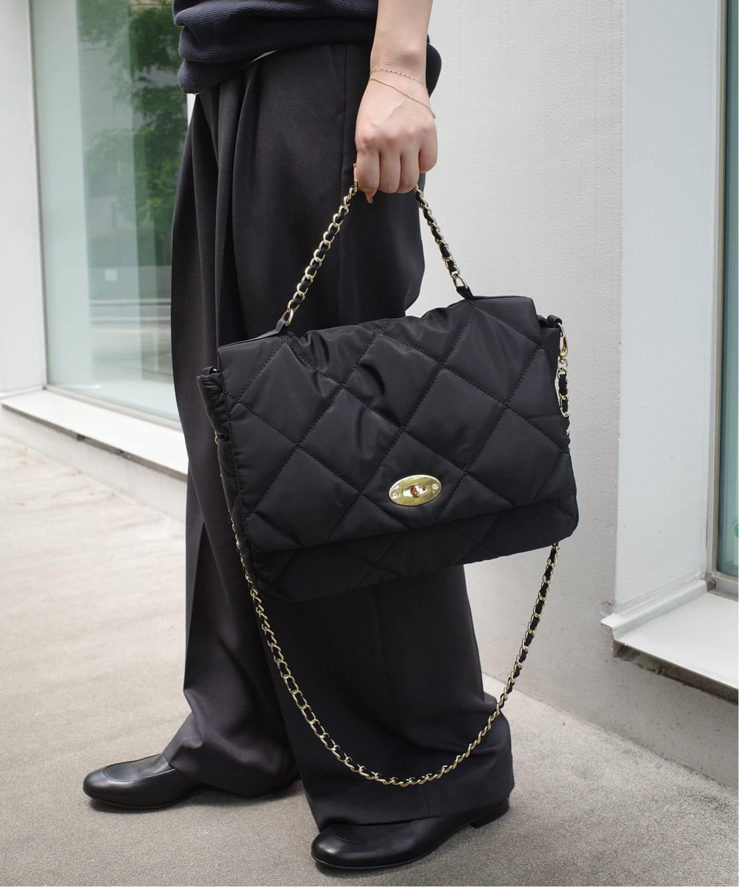 一部WEB限定カラー/追加2》OUTDOOR SLOBE別注 キルティンクショルダー