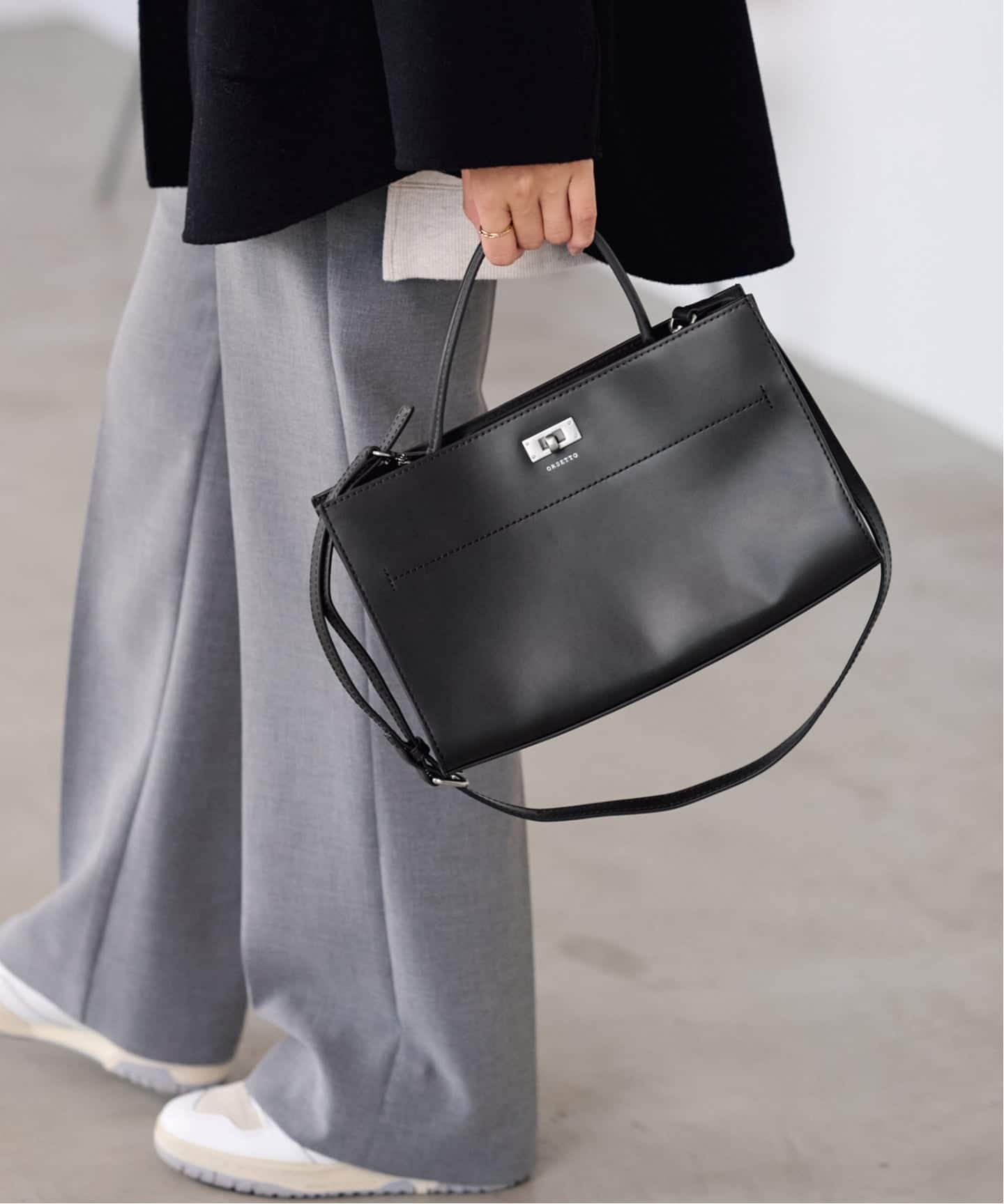 ORSETTO/オルセット ワンハンドルSHOULDERツキ カナグバッグ