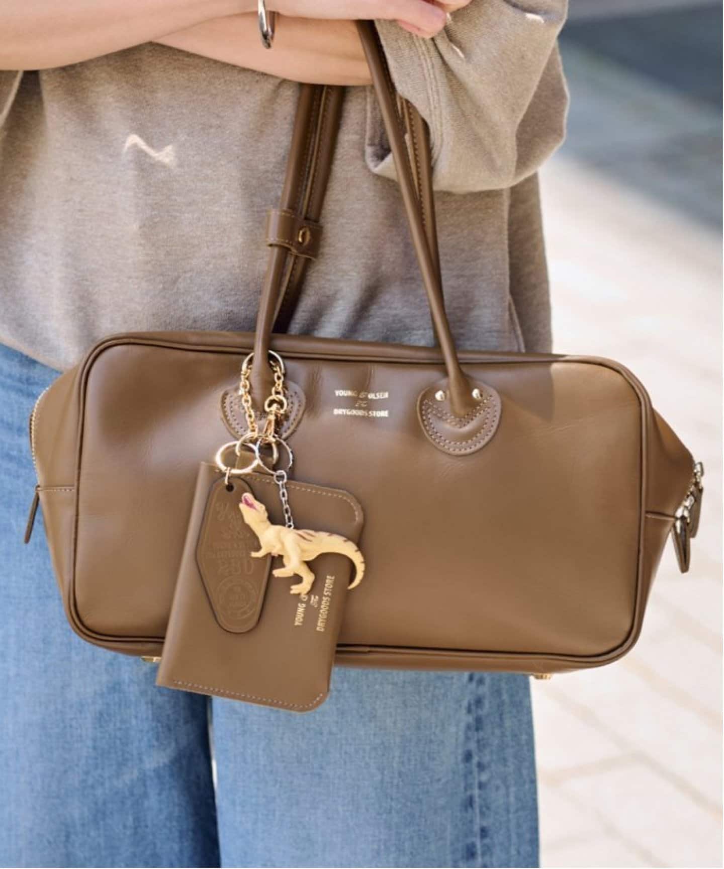 YOUNG&OLSEN 別注SMOOTH LEATHER STUDENT M KHWL（ハンドバッグ