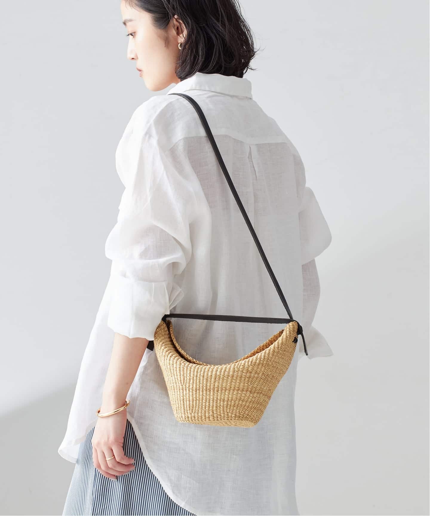 INES BRESSAND/イネス ブレッサンド】MINI CROISSANT：ショルダー