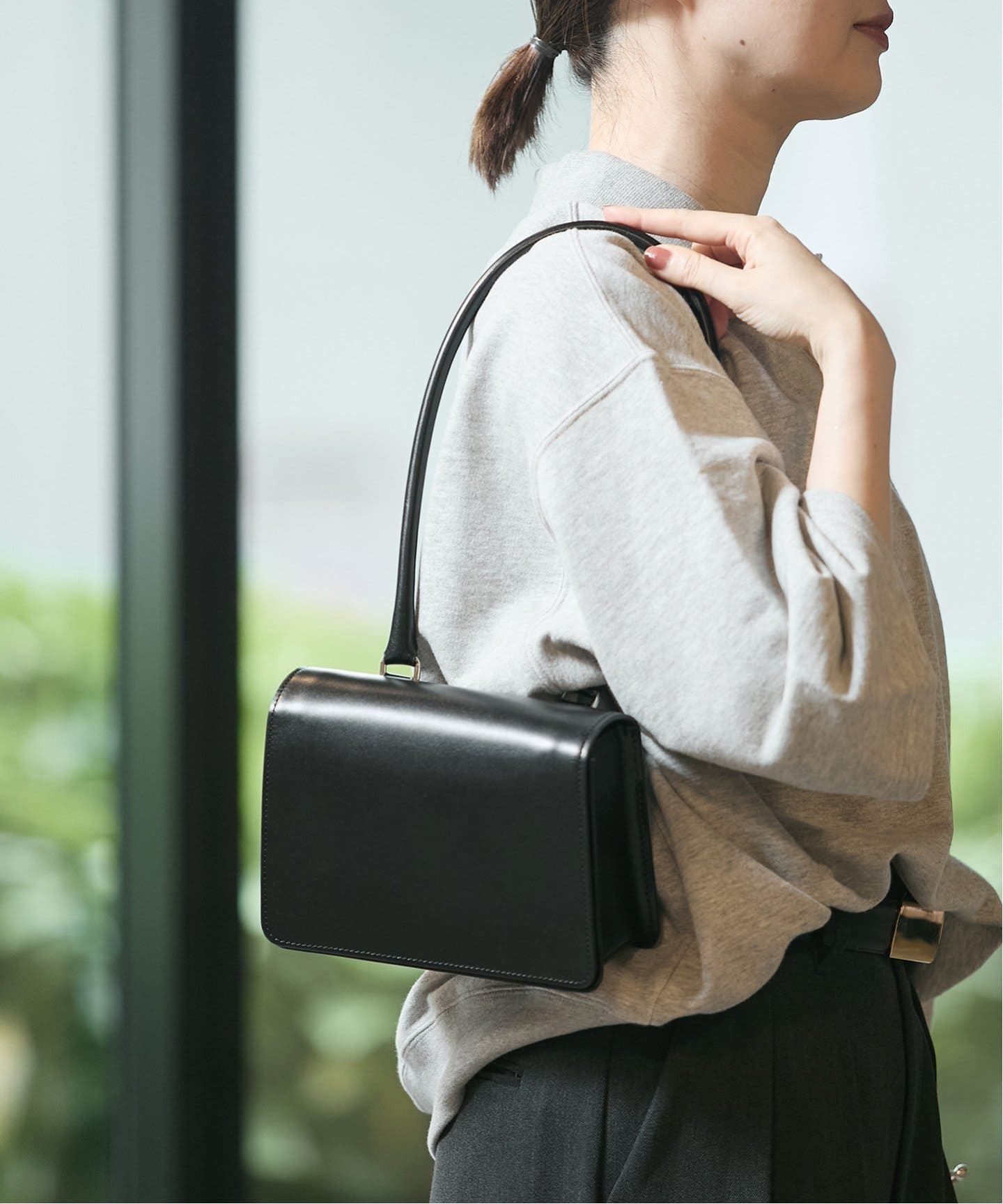 Bucket Baggage】Long Handle Frap Bag：ショルダーバッグ（ショルダー