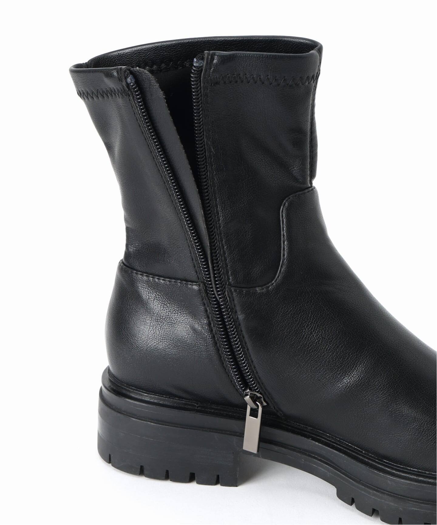 Mollini/モリーニ】 STRECH SMOOTH BOOTS（ブーティ・ショートブーツ