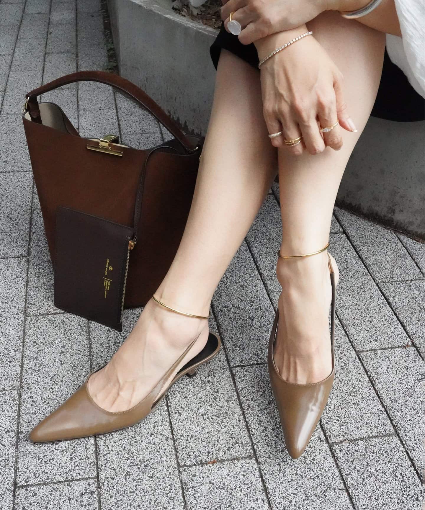 BRENTELLA/ブレンテッラ】AUDREY スリングバック パンプス（パンプス