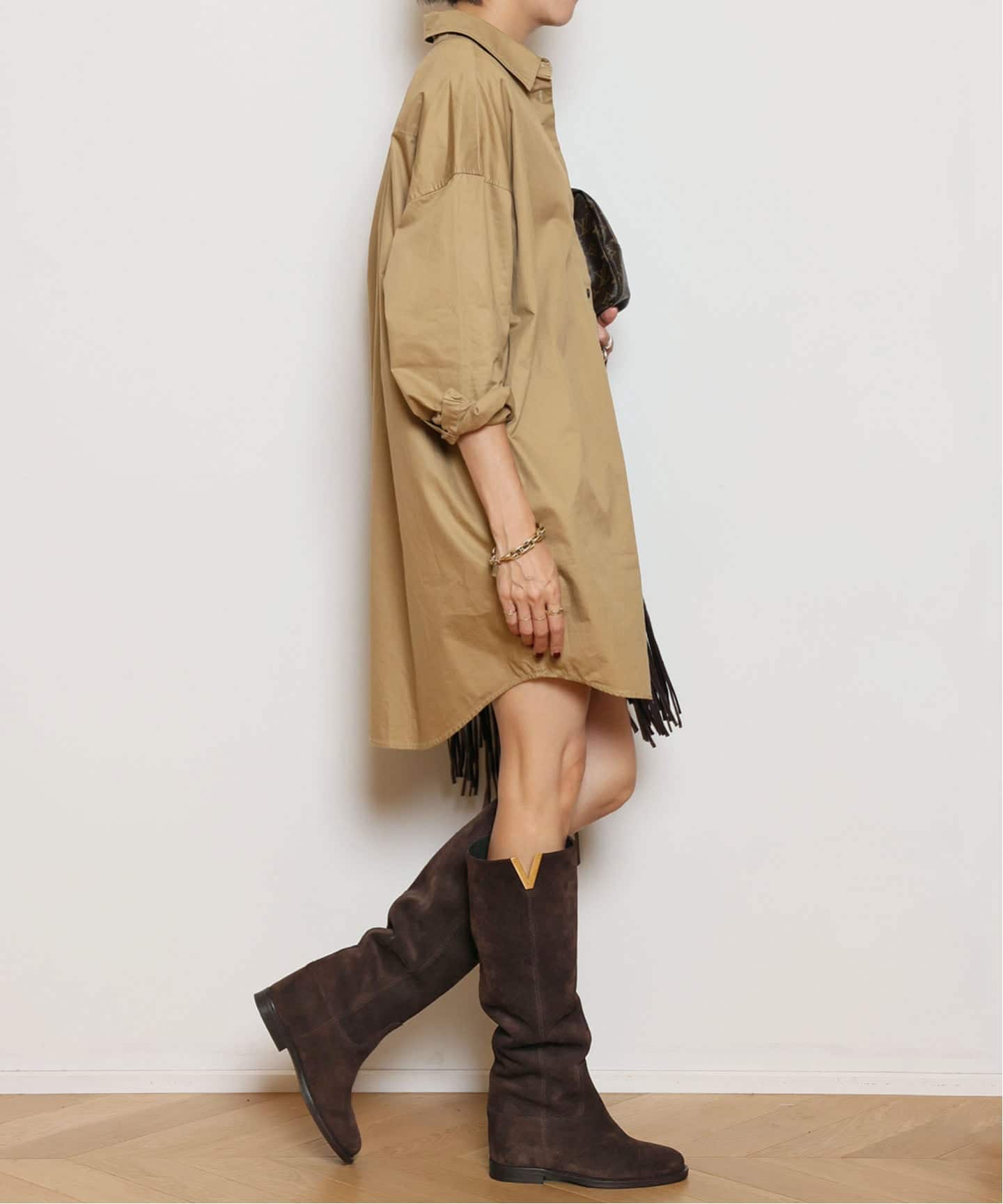 Via Roma 15 LONG ブーツ(Suede)（ロングブーツ）｜MUSE de Deuxieme