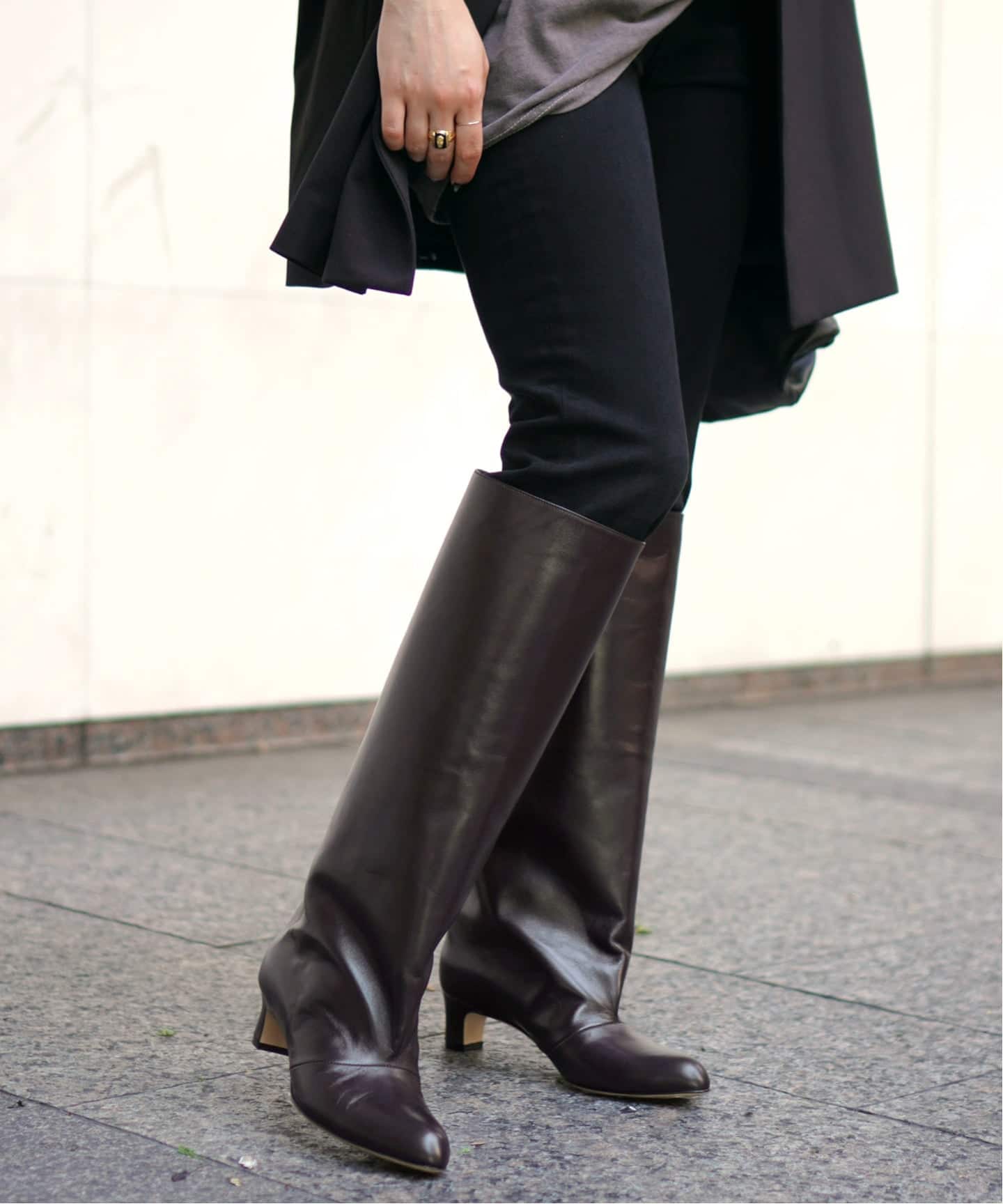 NEBULONI E./ネブローニ】leather long boots（ロングブーツ）｜AP