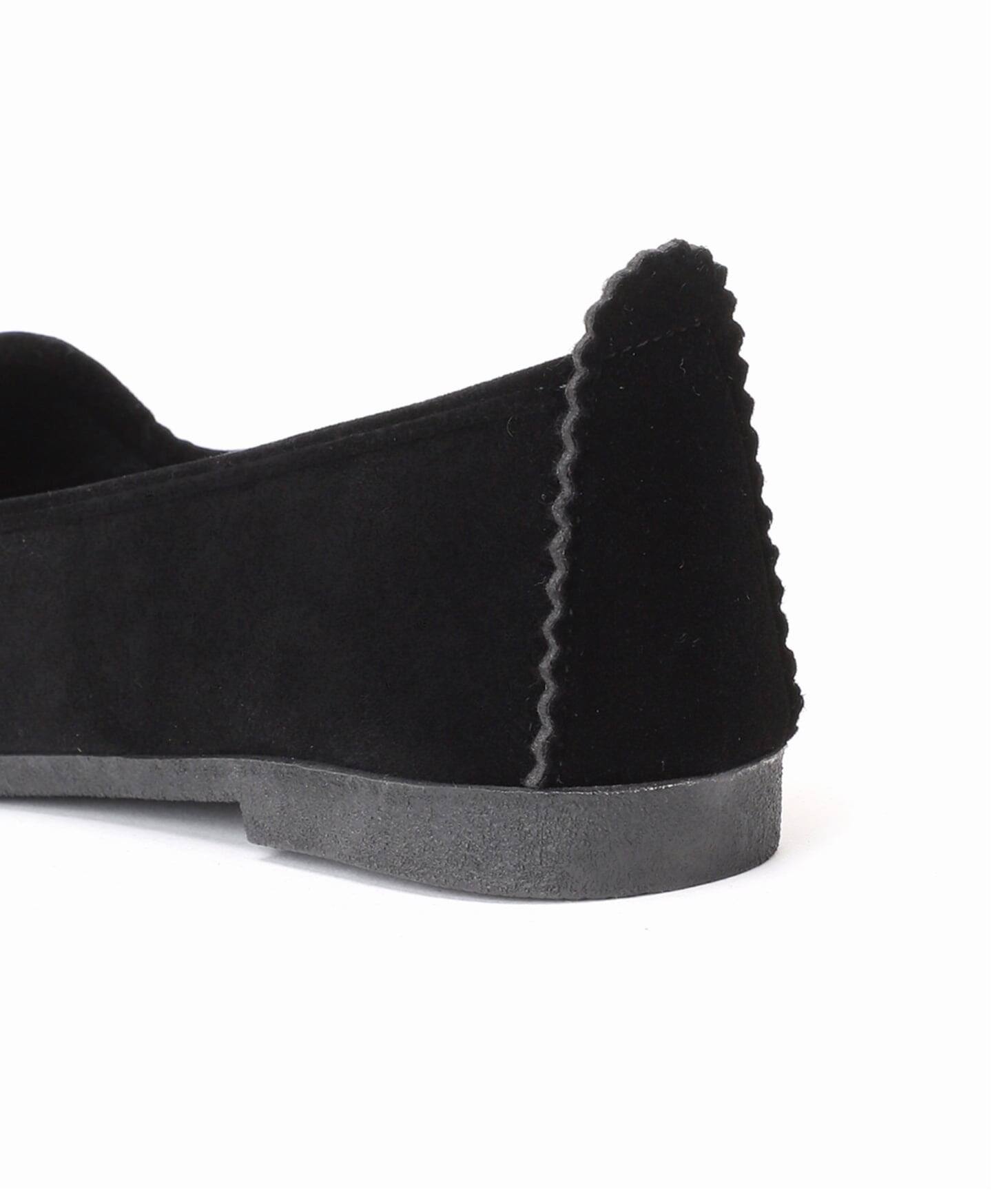 WEB限定/追加》MALUS/マリュス VELVET BIJOU SHOES（フラットシューズ