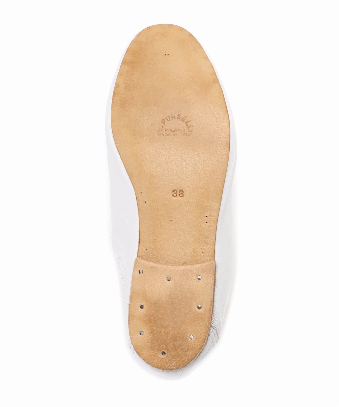 値下げ！】ポルセリ フラットシューズ ジャズシューズ 白 1回のみ着用