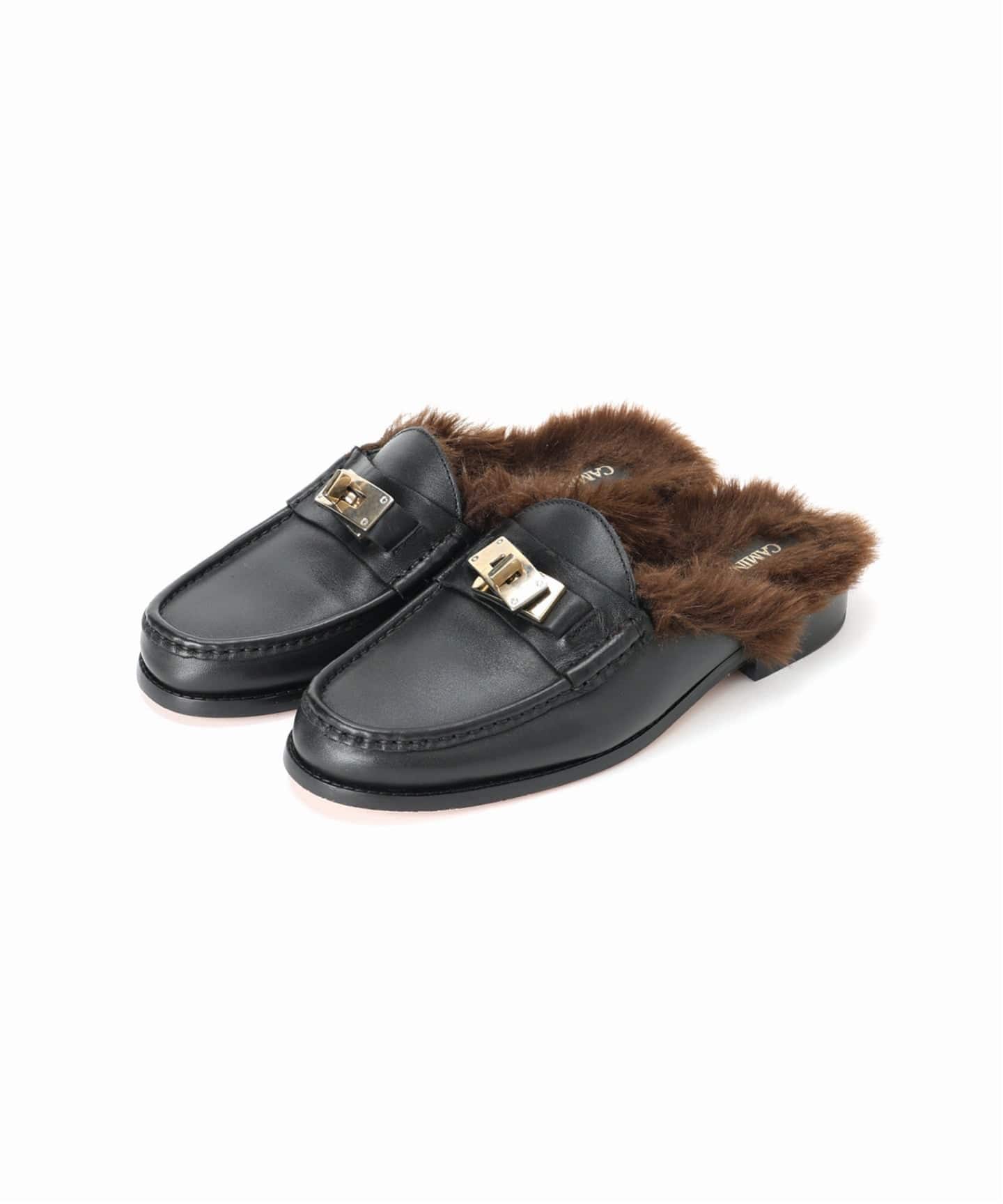 CAMINANDO カミナンド 別注 Fur付ミュール 25136W（フラットシューズ