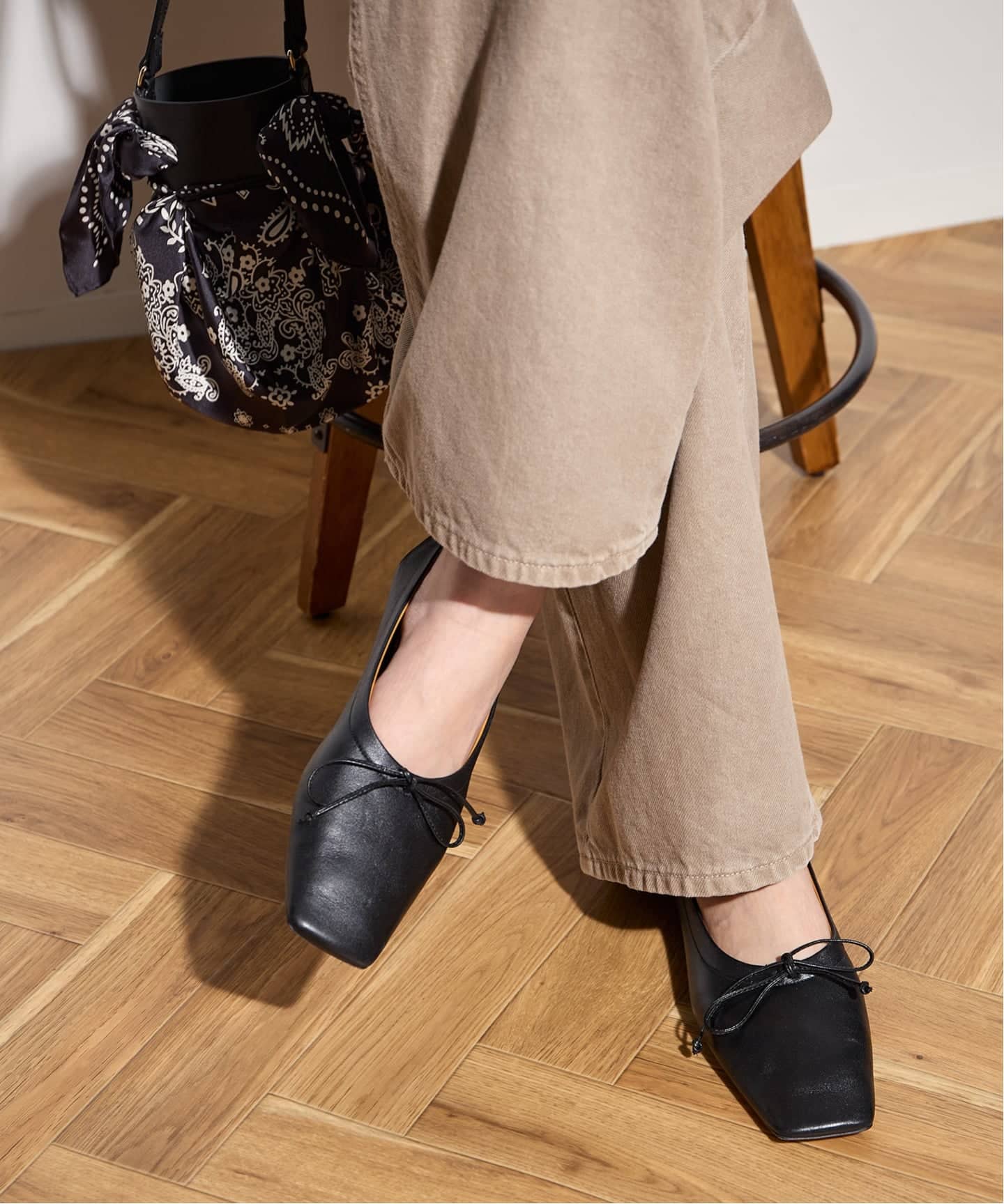 PIPPICHIC/ピッピシック】AMBER BALLET LEATHER：バレエシューズ