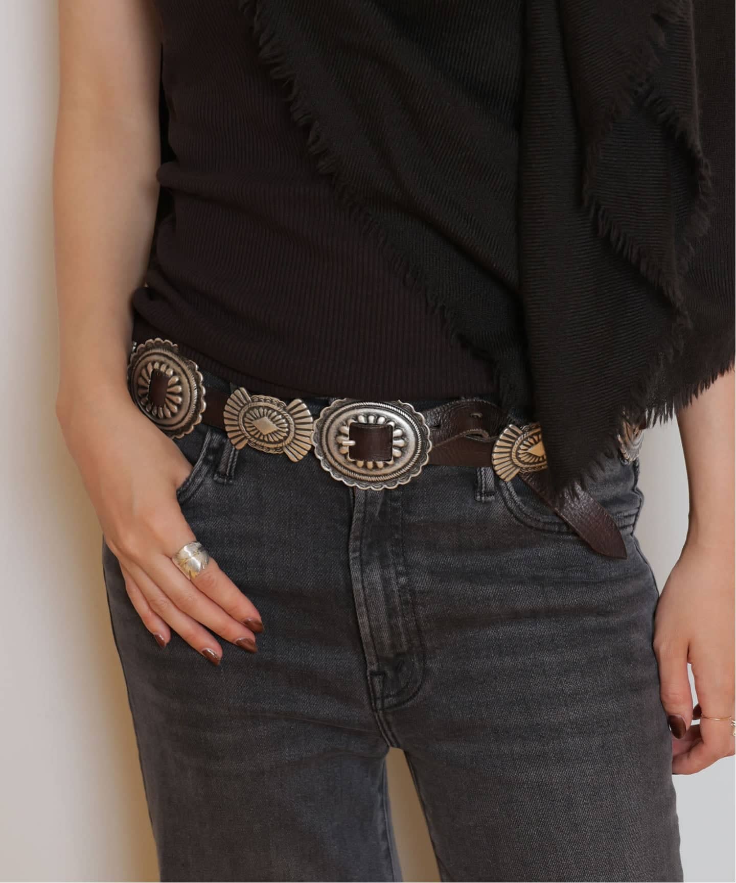 PUNTOVITA/プントヴィータ】CONCHO ベルト（ベルト）｜MUSE de