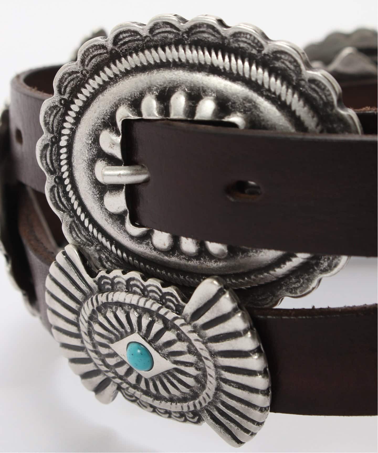 PUNTOVITA/プントヴィータ】CONCHO LEATHER BELT（ベルト）｜AP STUDIO