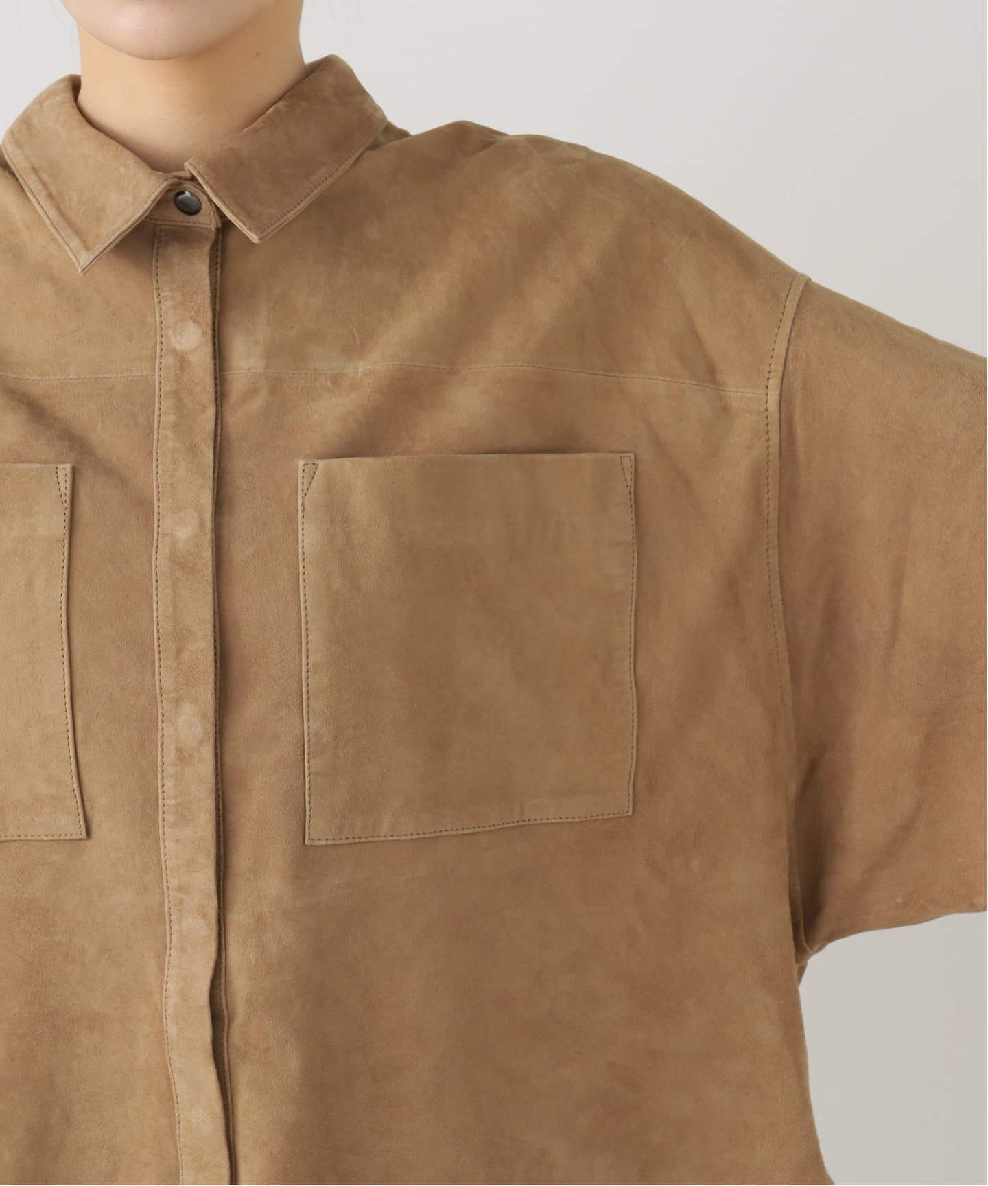 OneTeaSpoon/ワンティースプーン】SUEDE DARIA シャツジャケット