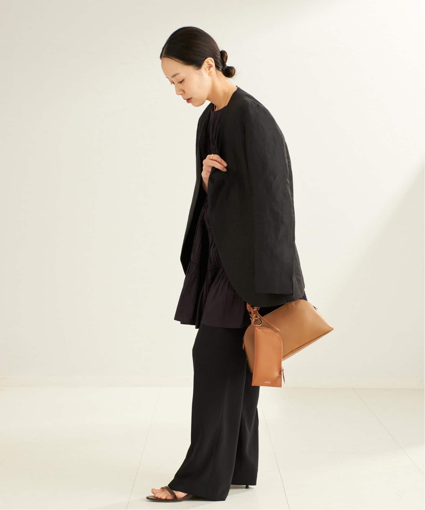 追加》Shantung ジャケット（ノーカラージャケット）｜Plage