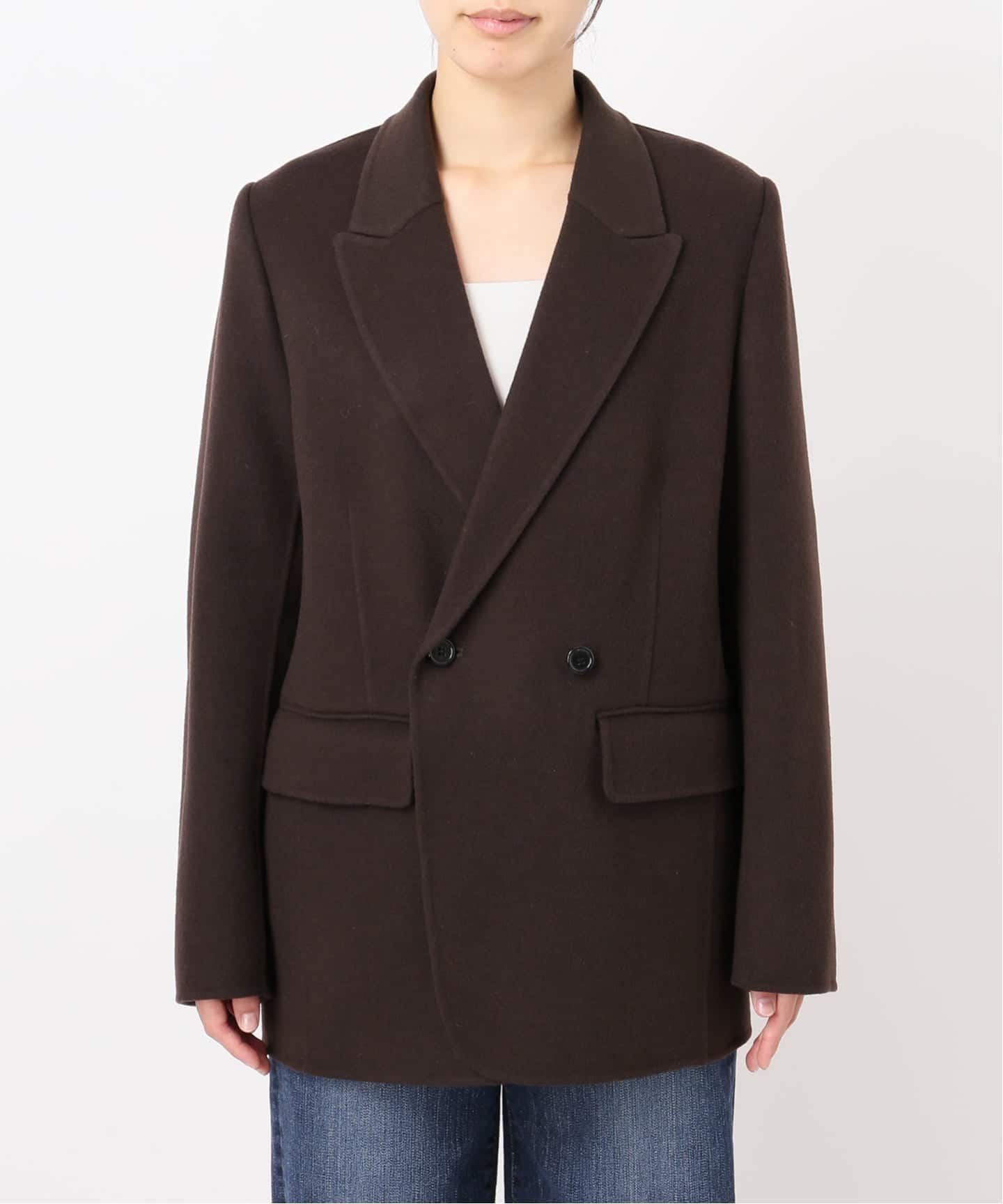 120Sビーバーピークドラベルジャケット（その他ブルゾン／アウター