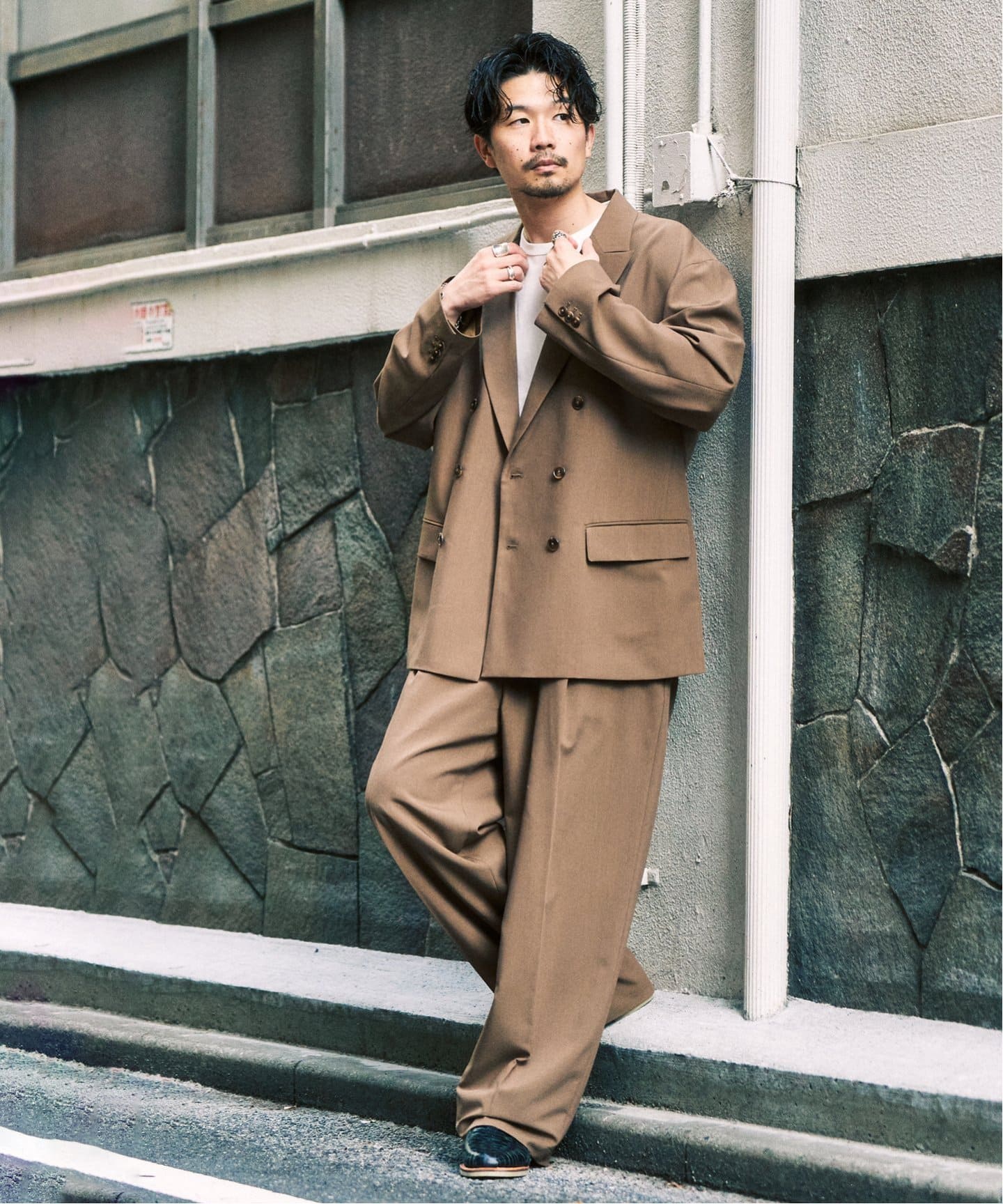 T/Rトロピカル ダブル ワイドセットアップ（スーツ・セットアップ