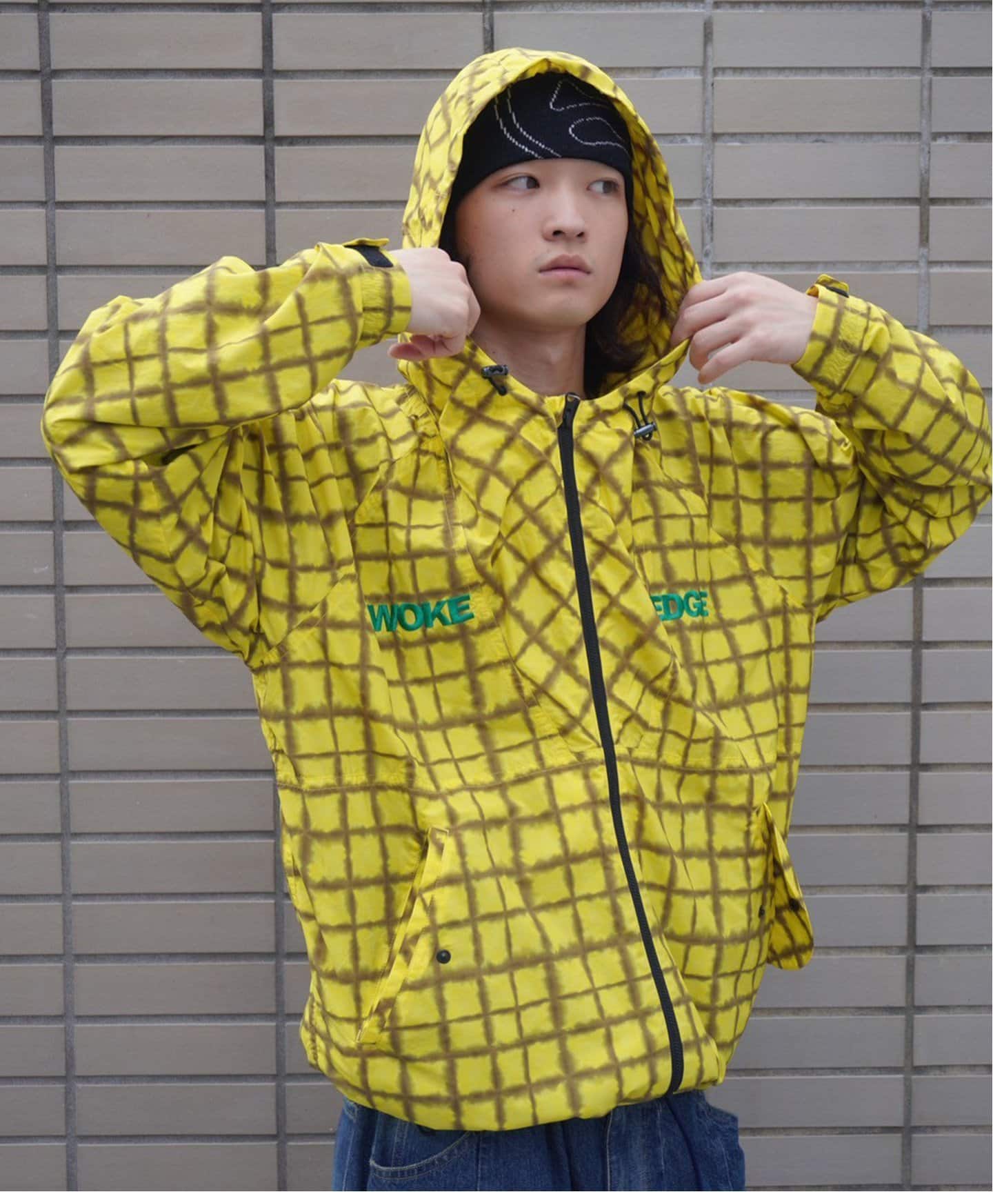 WOKE EDGE/ウォークエッジTiedye Check Parka（その他ブルゾン