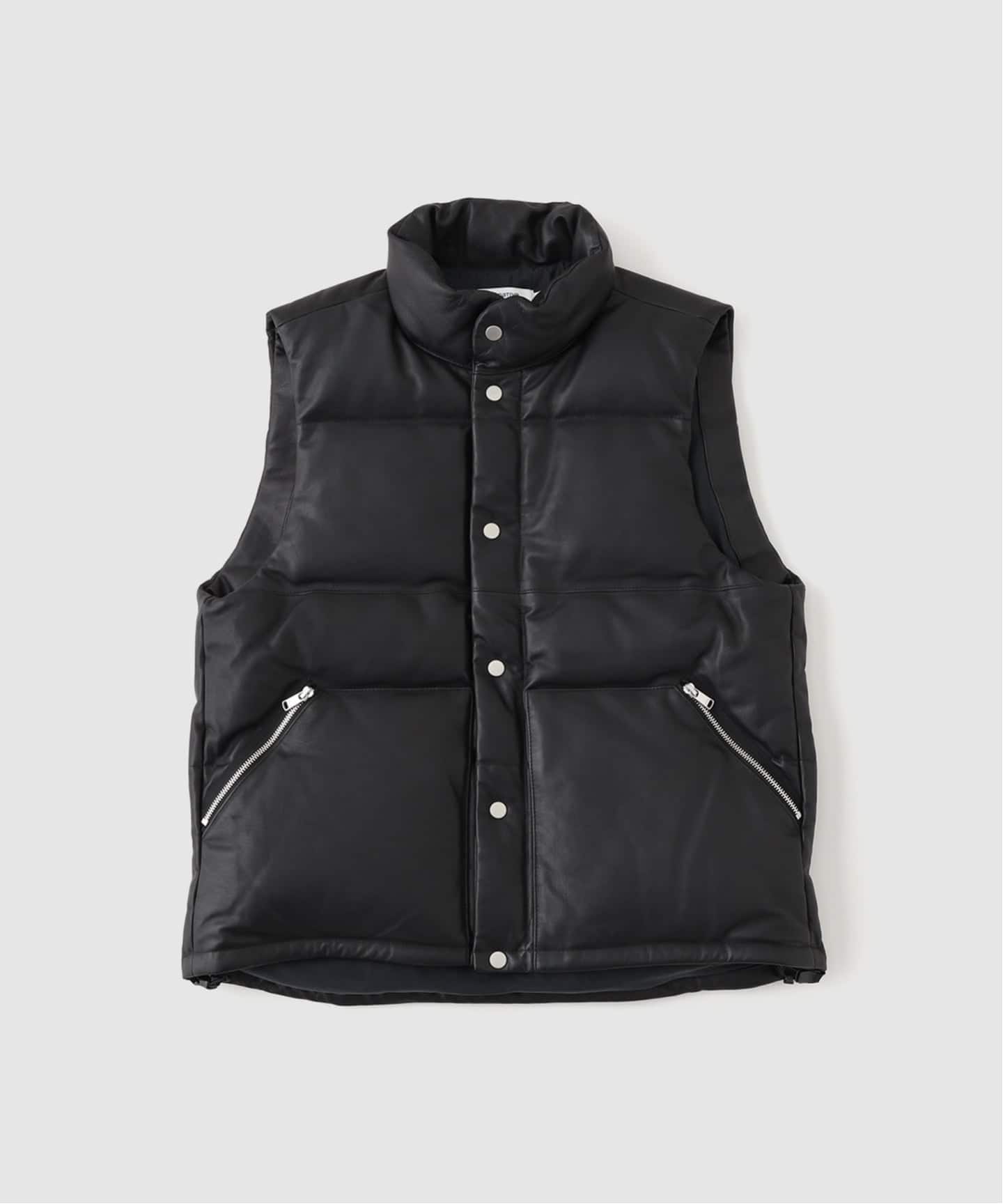 nonnative (ノンネイティブ) EXPLORER DOWN VEST COW LEATHER（ダウン