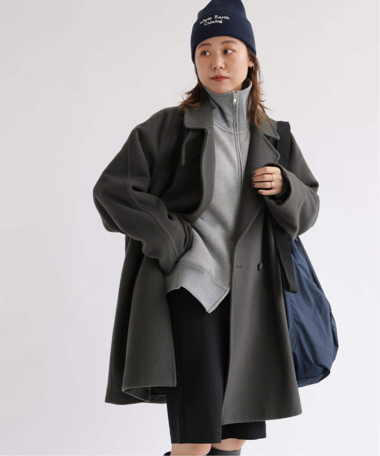 WEB限定追加》尾州ウールモッサWブレストハーフコート（その他ブルゾン