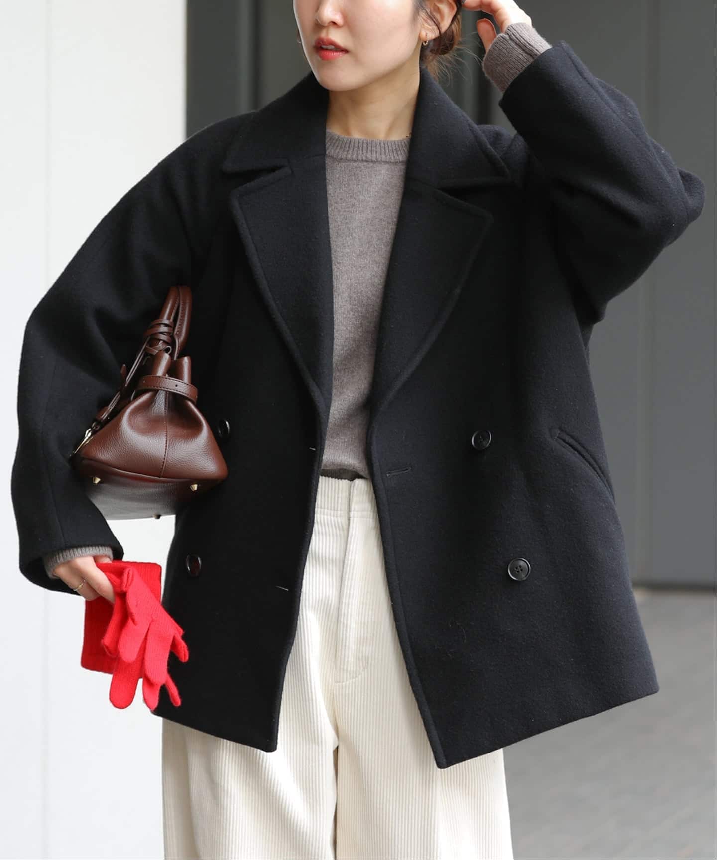 WEB限定》尾州ウールショートPコート（ピーコート）｜JOURNAL STANDARD