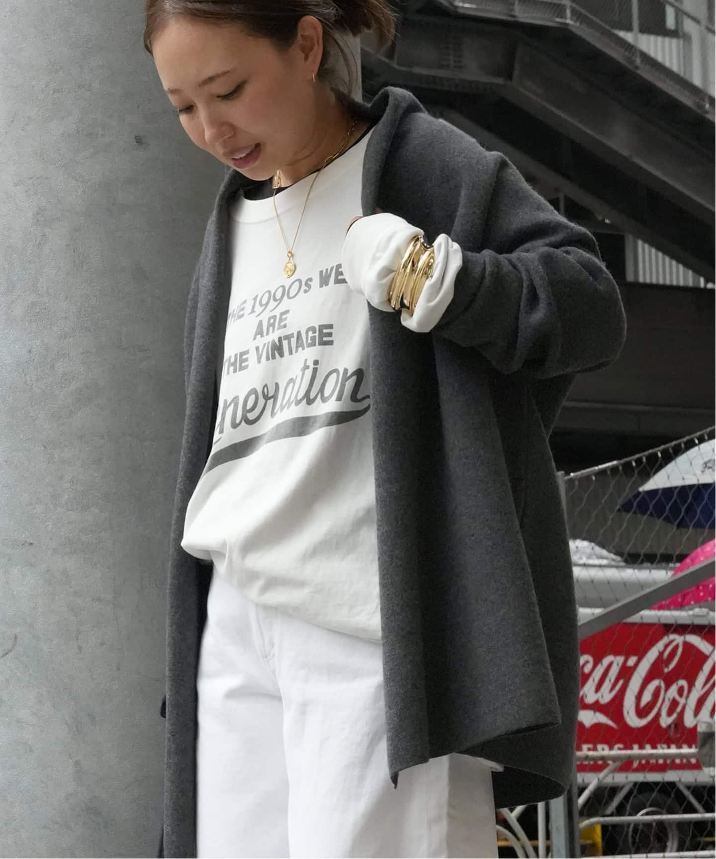 スムース ニットガウン ショートコート（その他ブルゾン／アウター