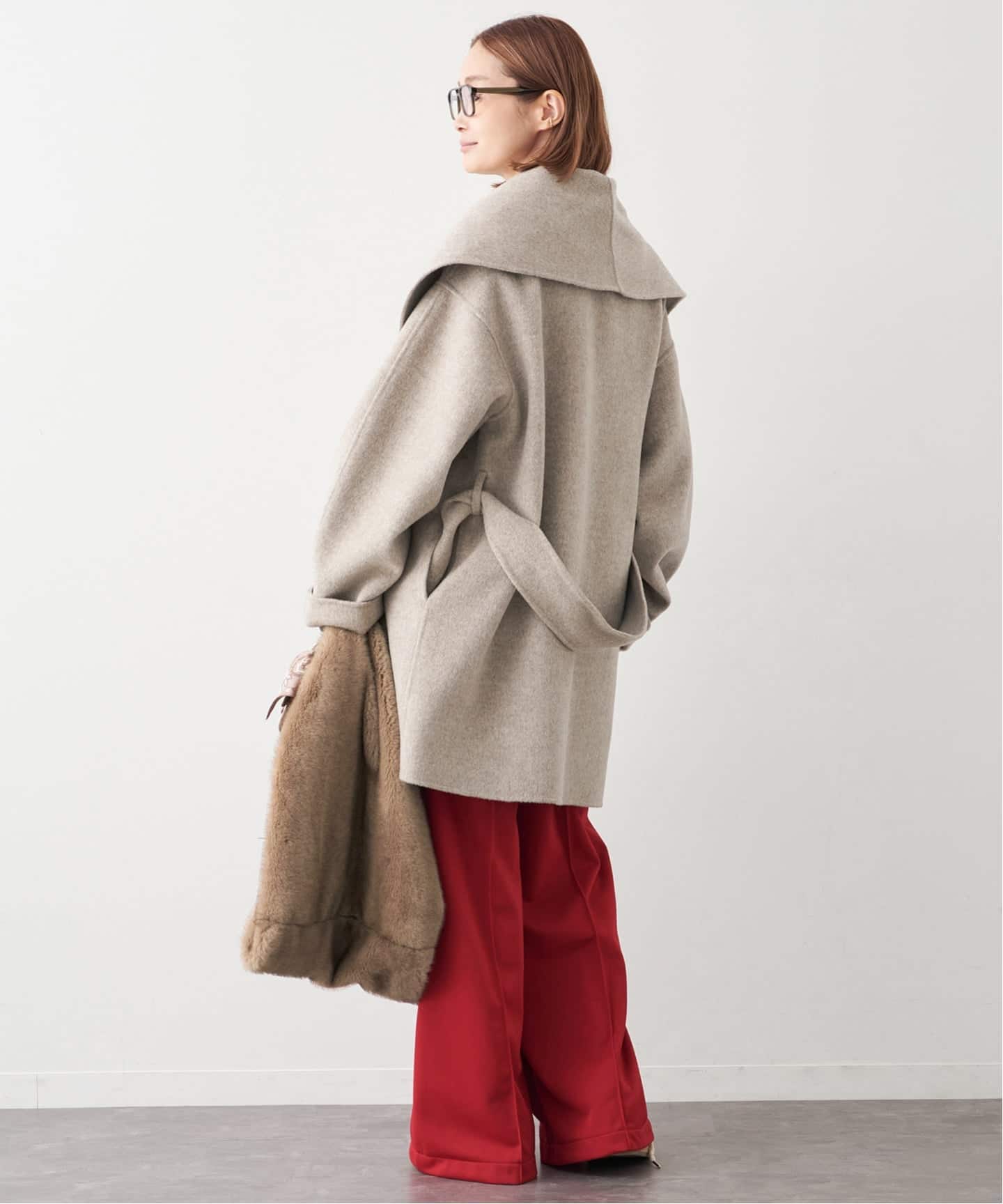 ALMA ROSA/アルマ ローザ】SHAWL COLLAR COAT（その他ブルゾン