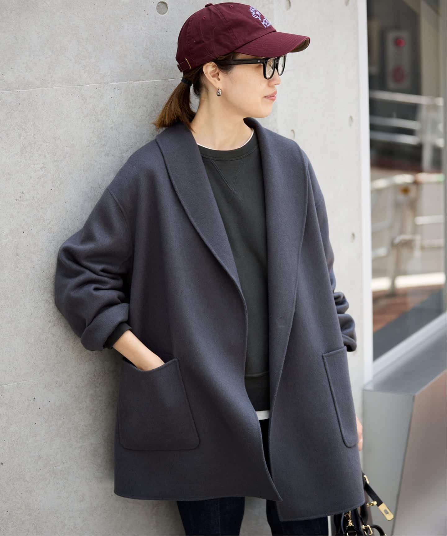 WEB限定/追加》SUPER140 ダブルフェイスベルテッドコート（その他