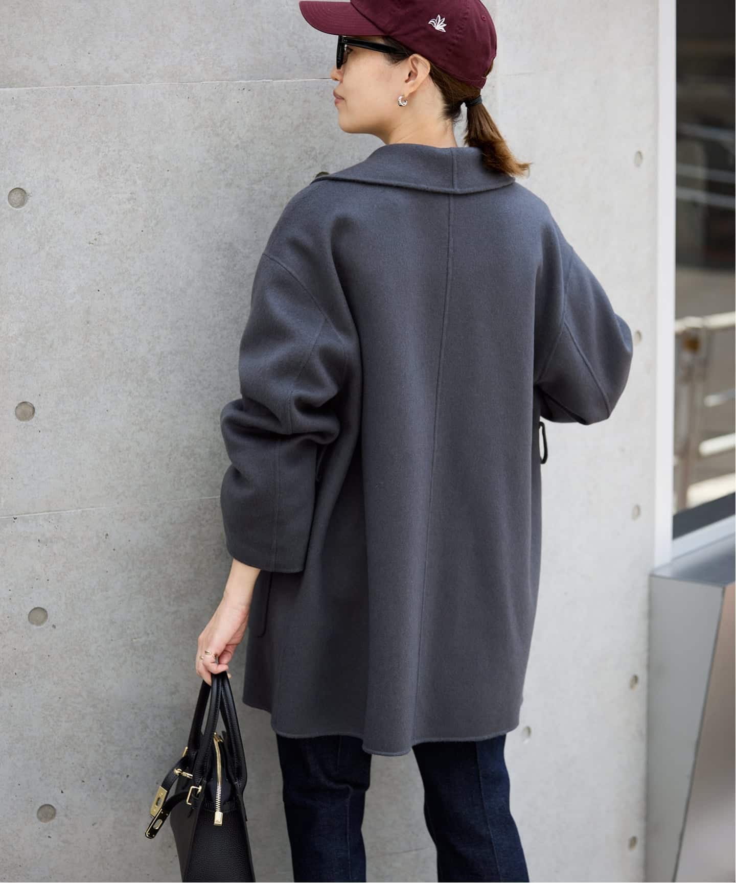 WEB限定/追加》SUPER140 ダブルフェイスベルテッドコート（その他