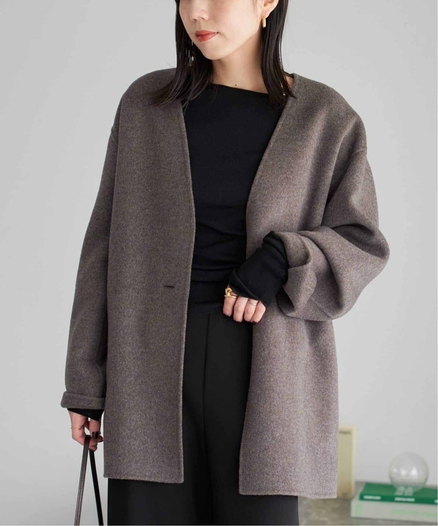 HAMILTON Cardigan コート（ノーカラーコート）｜Plage（プラージュ