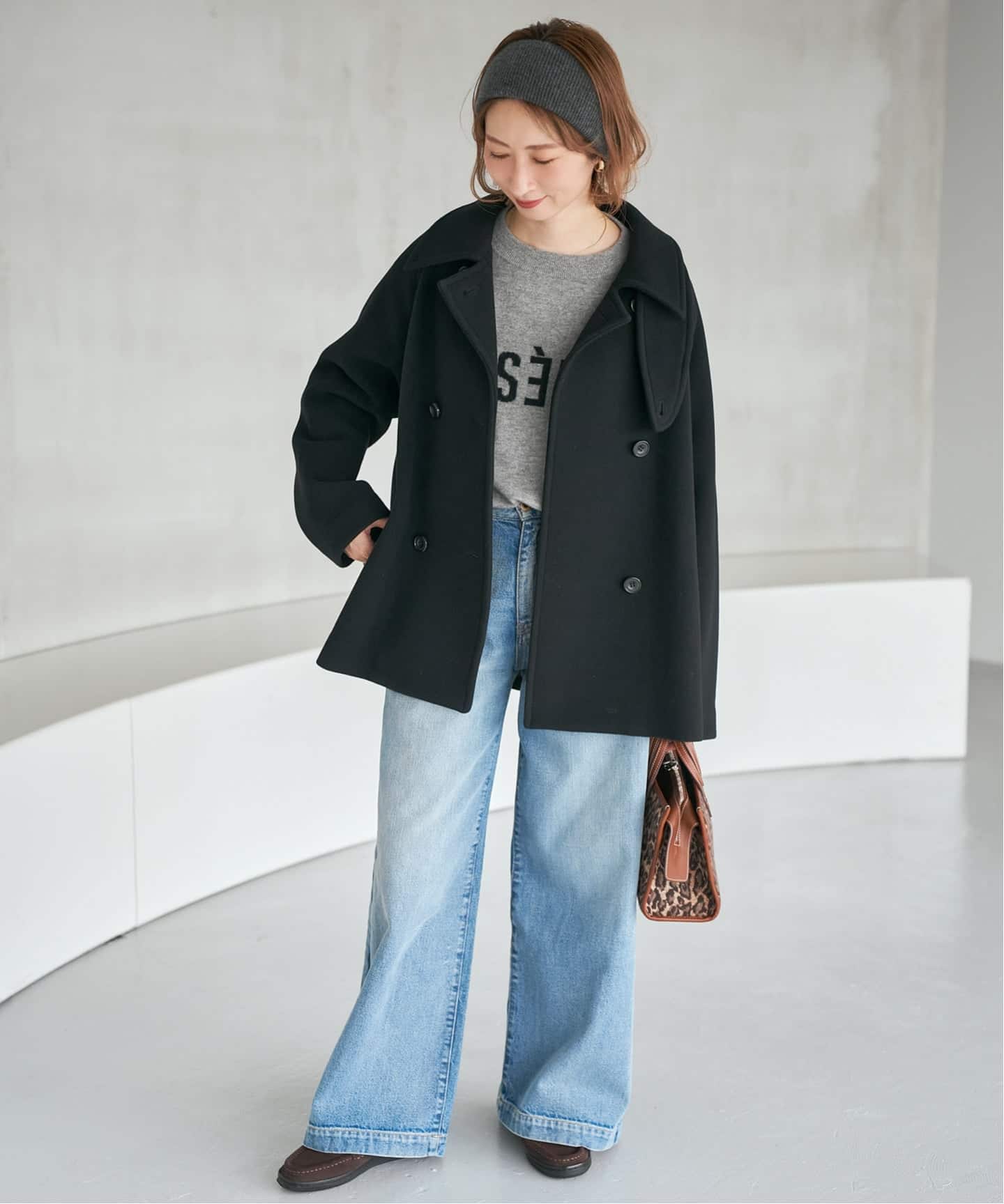 S160スタンドカラーショートコート（その他ブルゾン／アウター