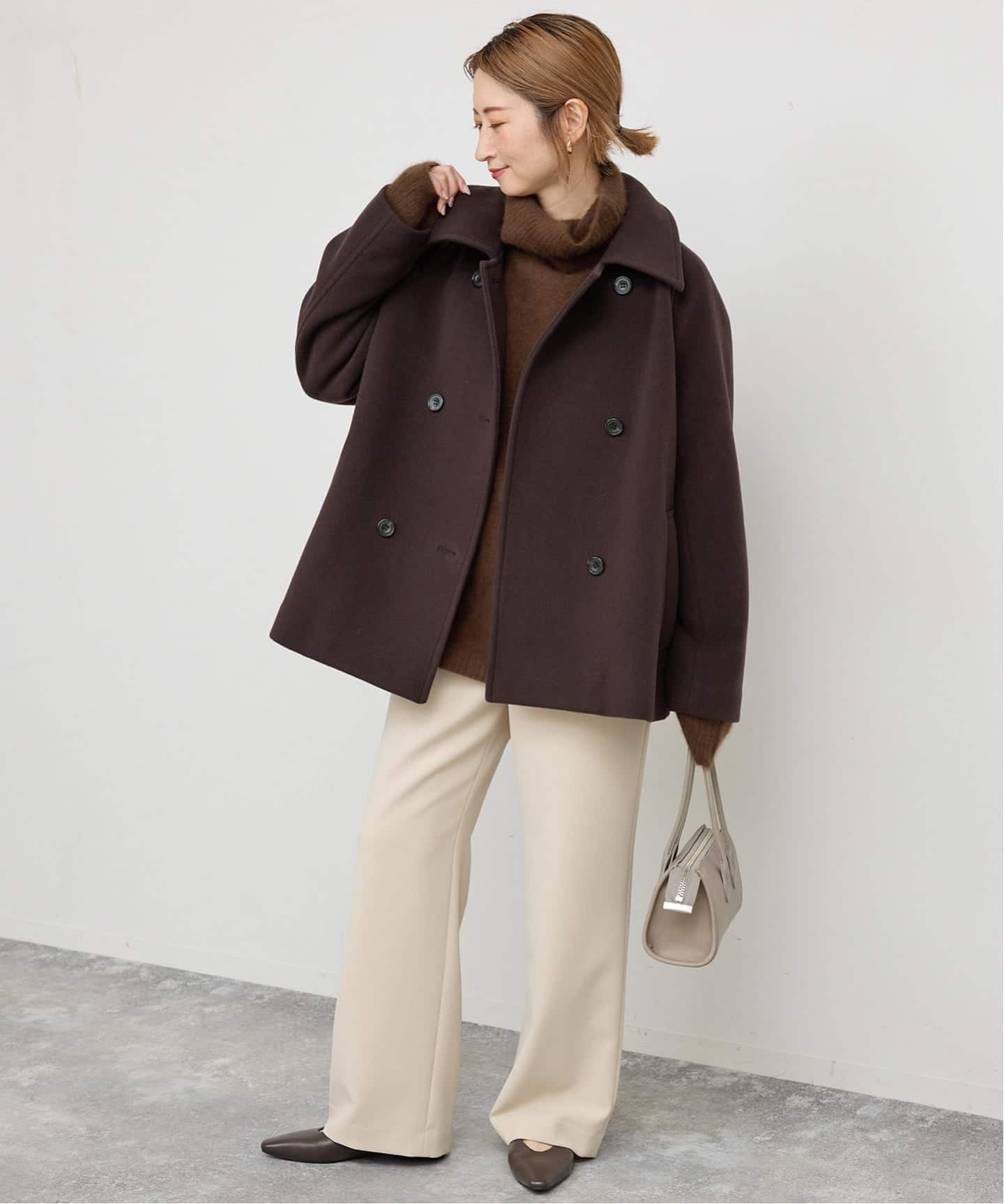 S160スタンドカラーショートコート（その他ブルゾン／アウター