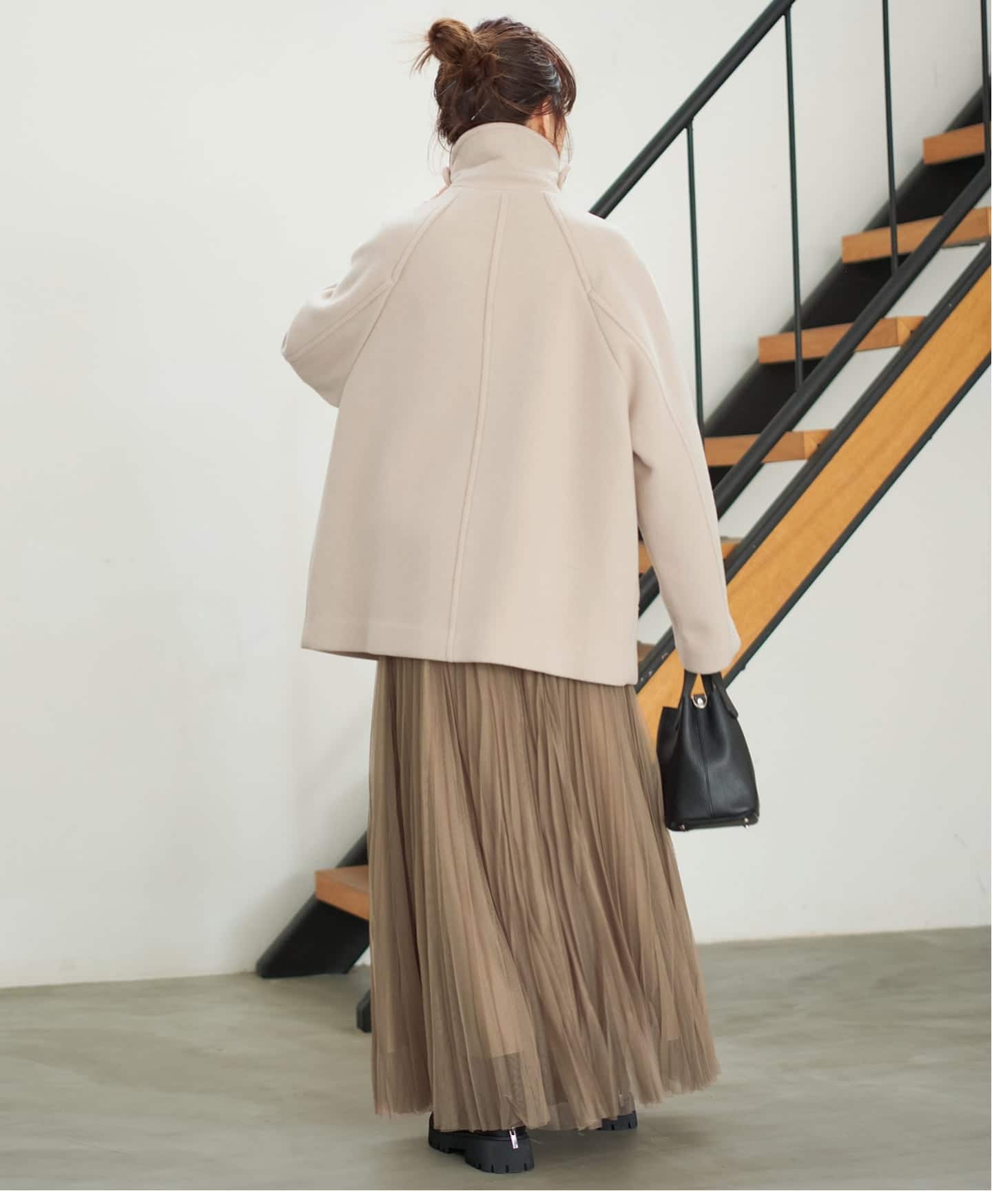 S160スタンドカラーショートコート（その他ブルゾン／アウター