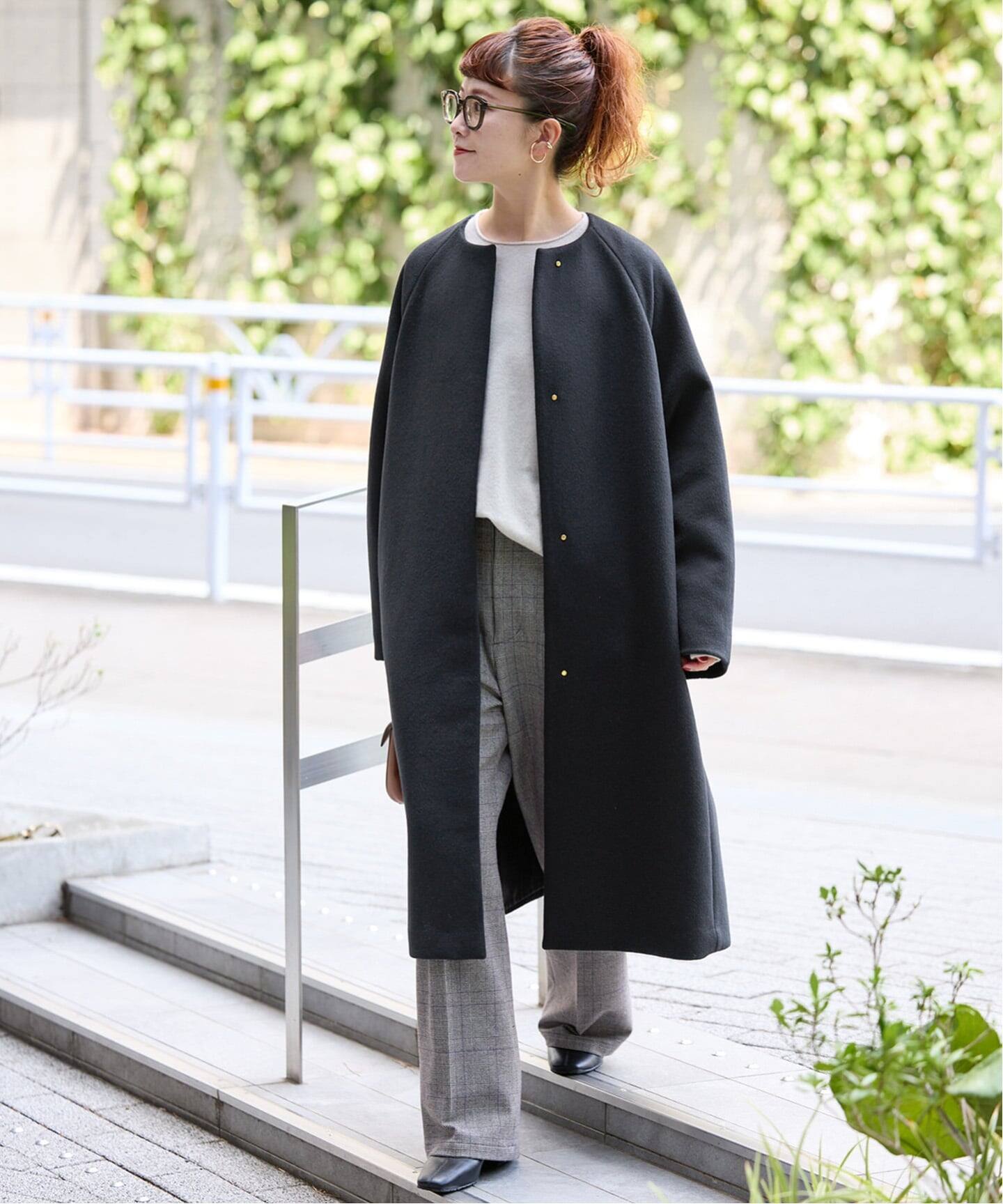 S160ビーバーノーカラーコート（ノーカラーコート）｜Spick and Span