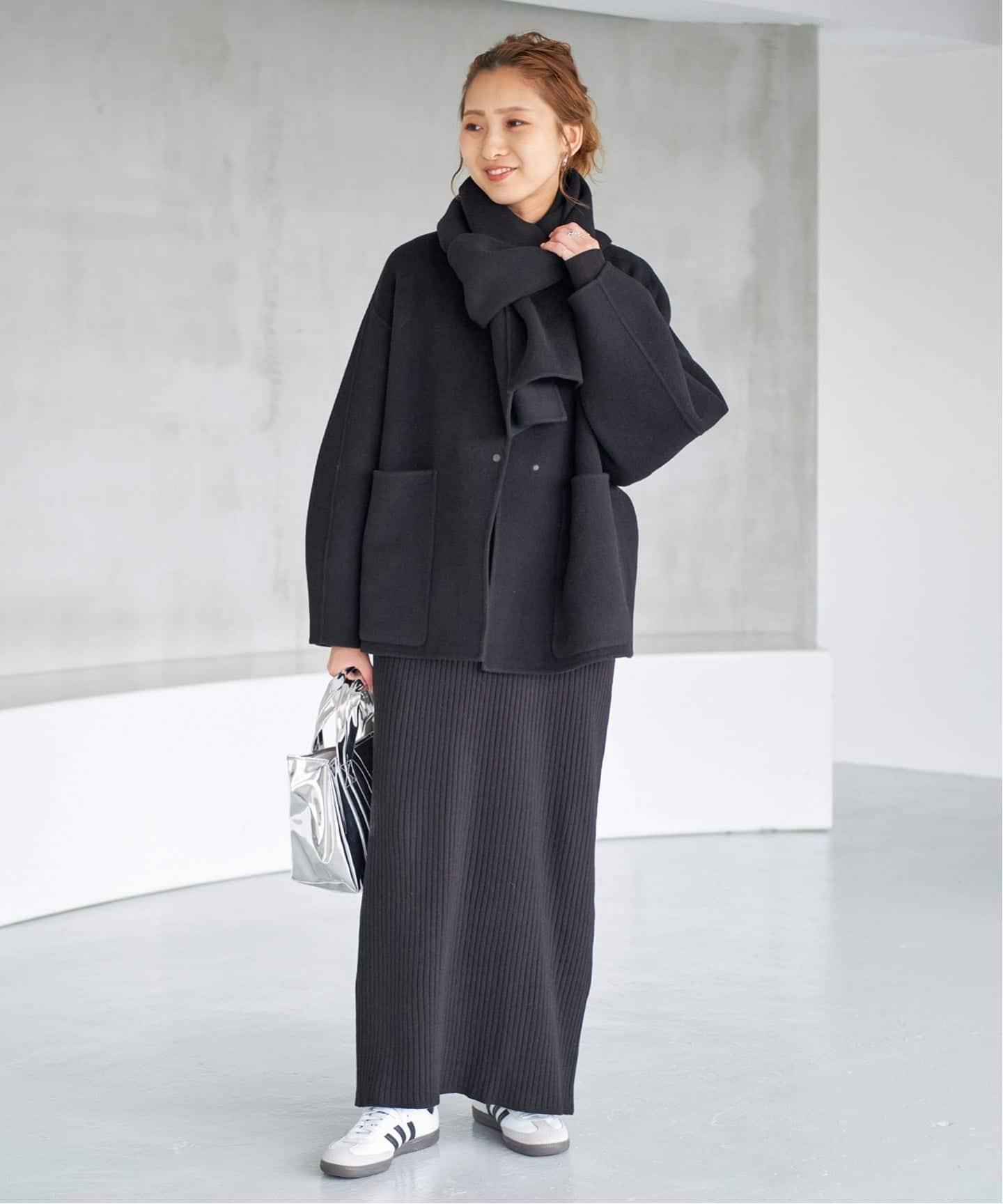 追加》ビーバーストール付きセットコート（ノーカラーコート）｜Spick