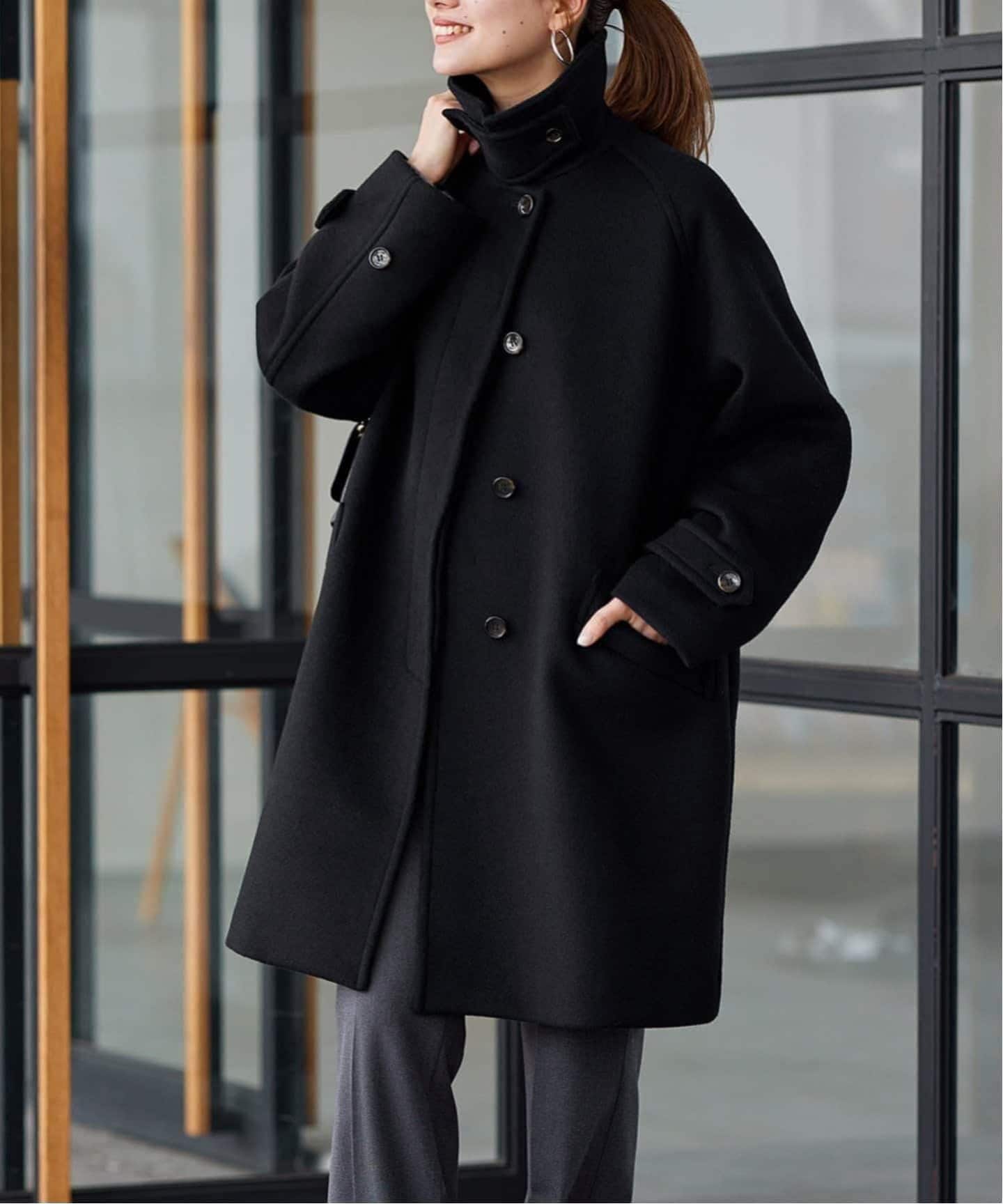 ≪追加≫ラムウールMIXシャルムバルカラーコート 4（ステンカラー