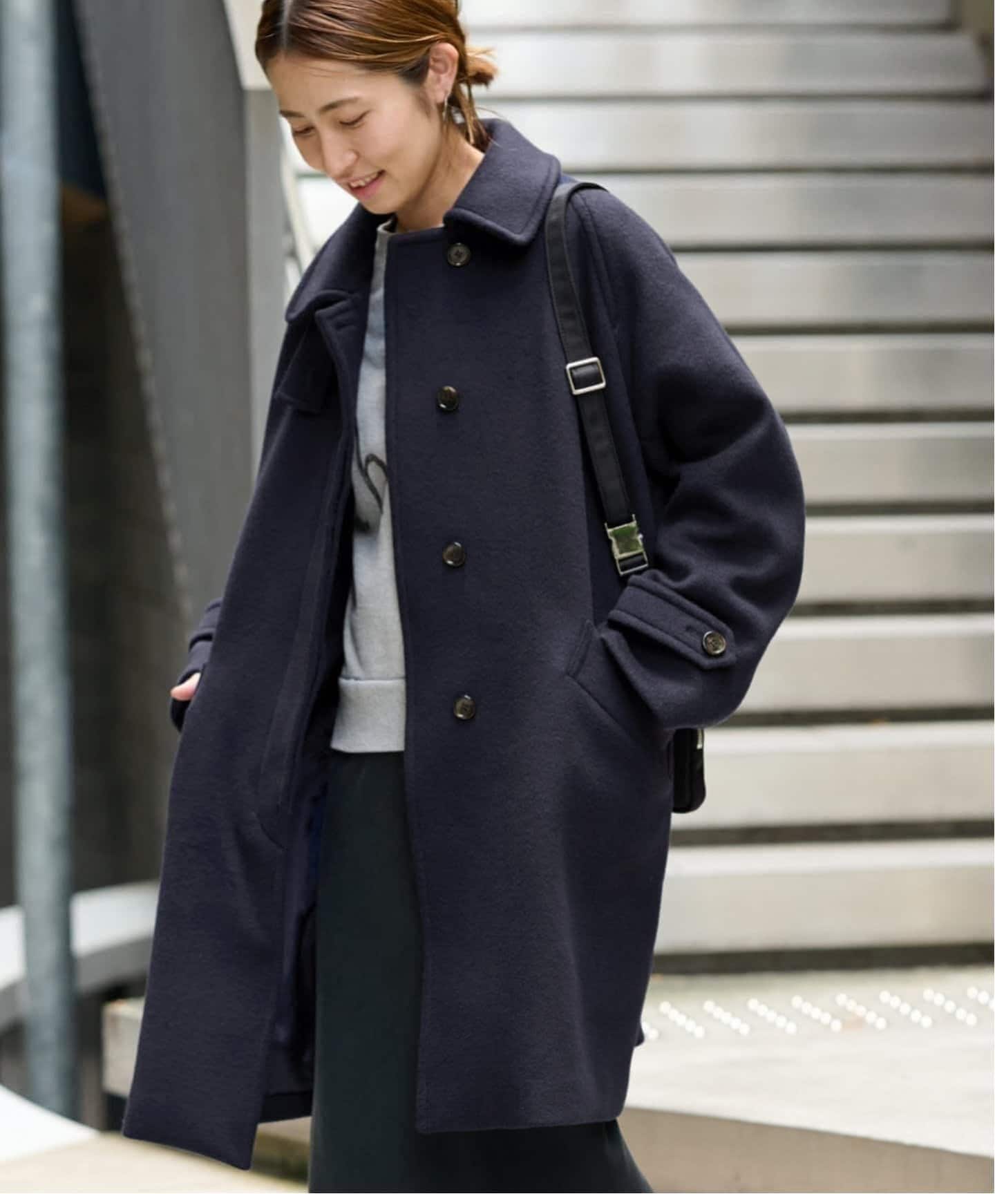 ≪追加≫ラムウールMIXシャルムバルカラーコート 4（ステンカラー