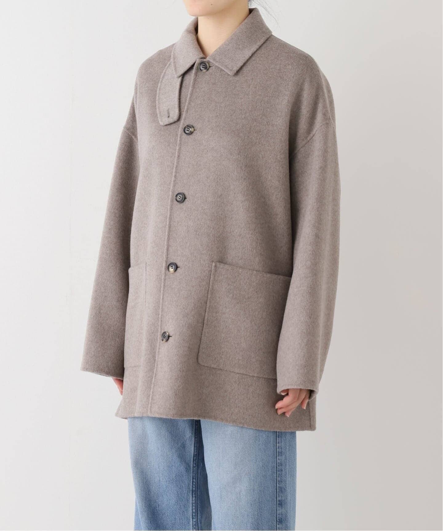 ≪追加≫ハミルトンバルカラーミドルコート 4（グレー）（ステンカラー