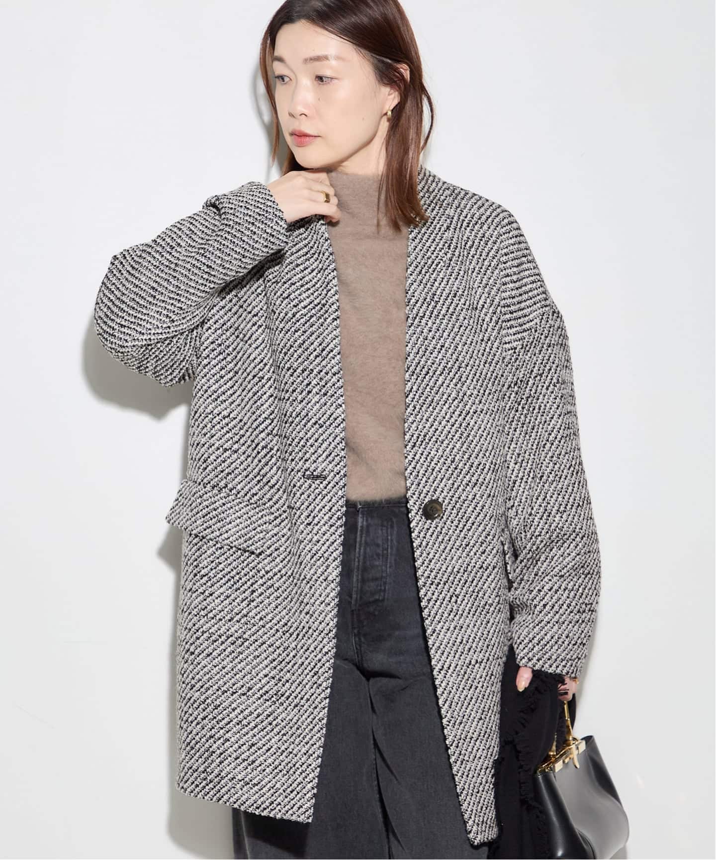 GIOLICAコクーンコート（ノーカラーコート）｜JOURNAL STANDARD L