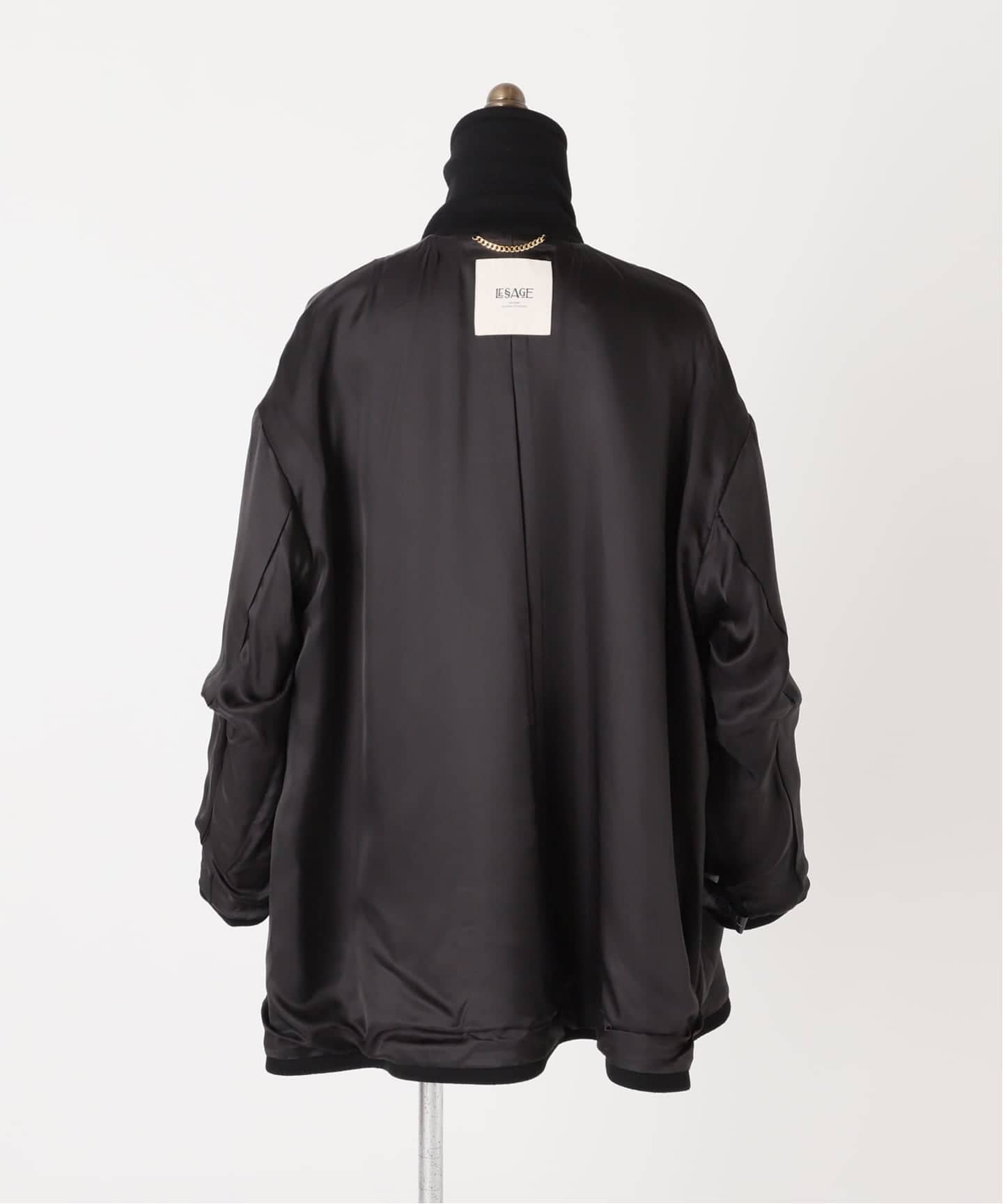 追加》SUPER120/MANTECOステンカラーショートコート（ステンカラー