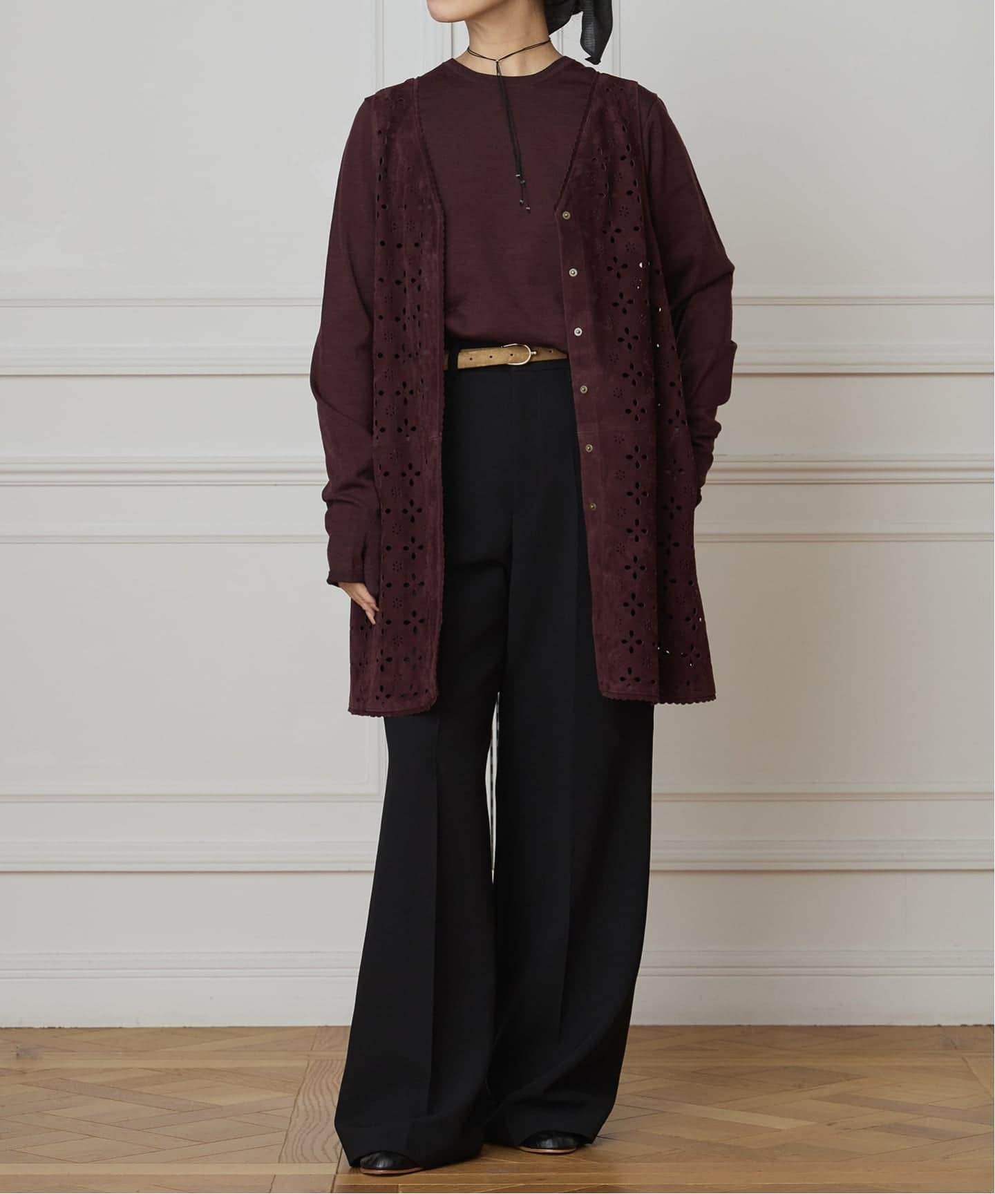 IENA LA BOUCLE ソフトダブルクロススラックス（スラックス）｜IENA