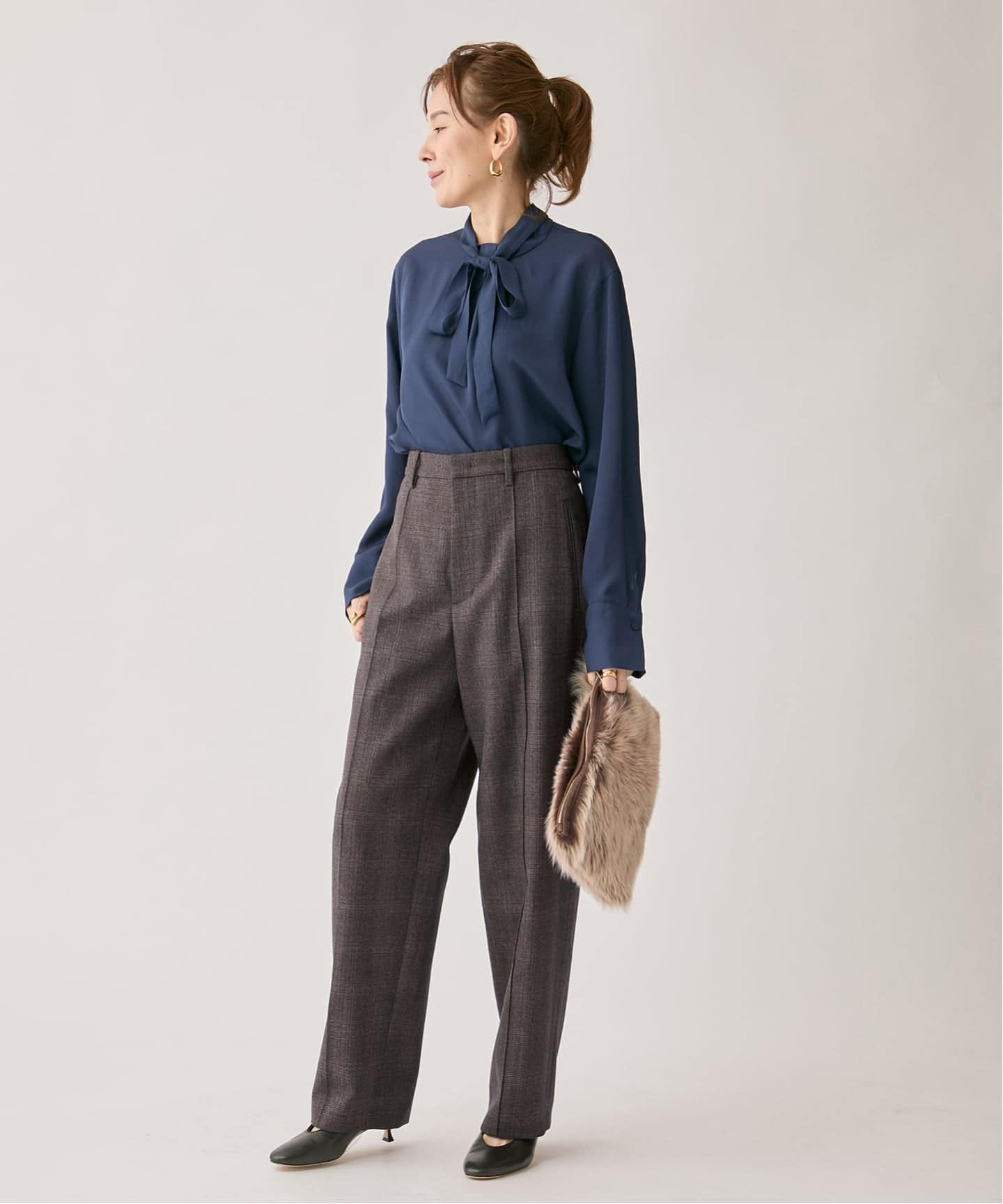 woolピンタックパンツ（スラックス）｜VERMEIL par iena（ヴェルメイユ