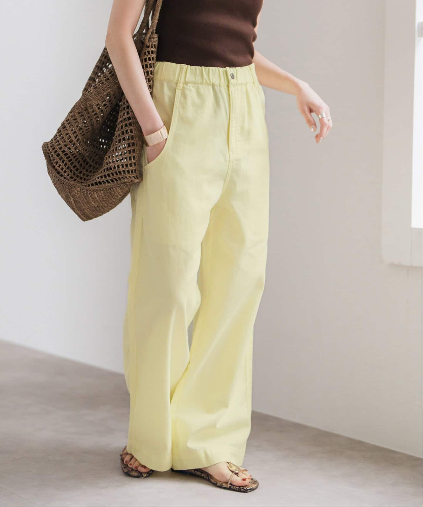 ギャザーチノ（チノパンツ）｜Spick and Span（スピック＆スパン）の