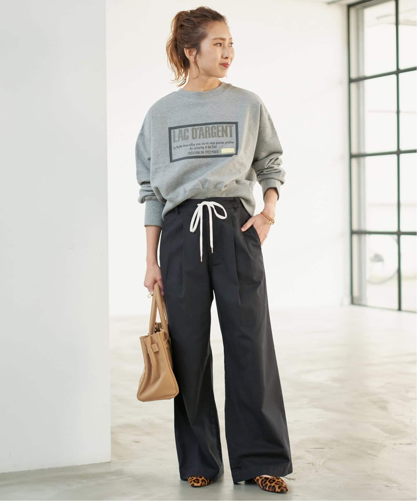 追加》コットンレーヨンドロストフレアパンツ（その他パンツ）｜Spick