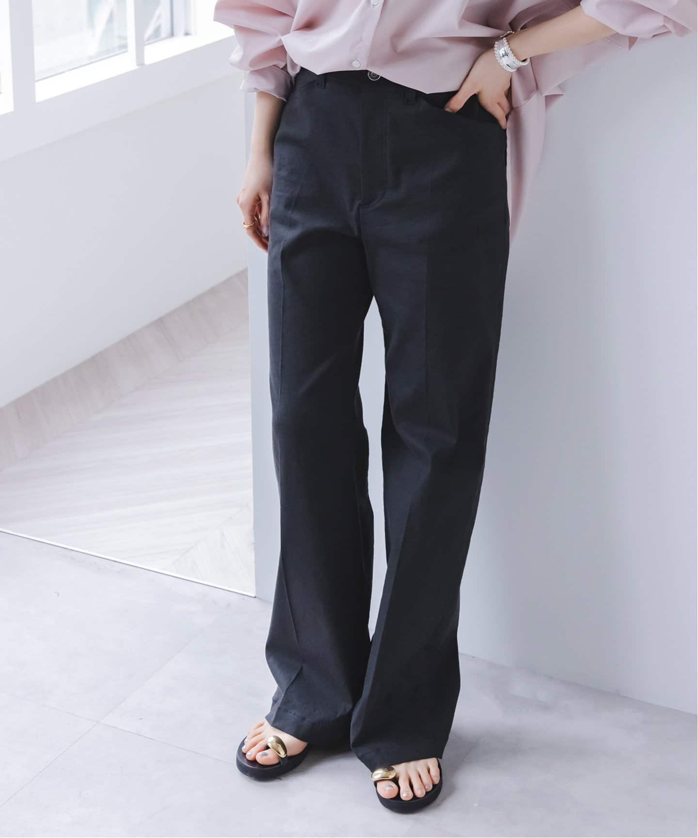 ハイストレッチ ストレートパンツ（スラックス）｜NOBLE（ノーブル）の