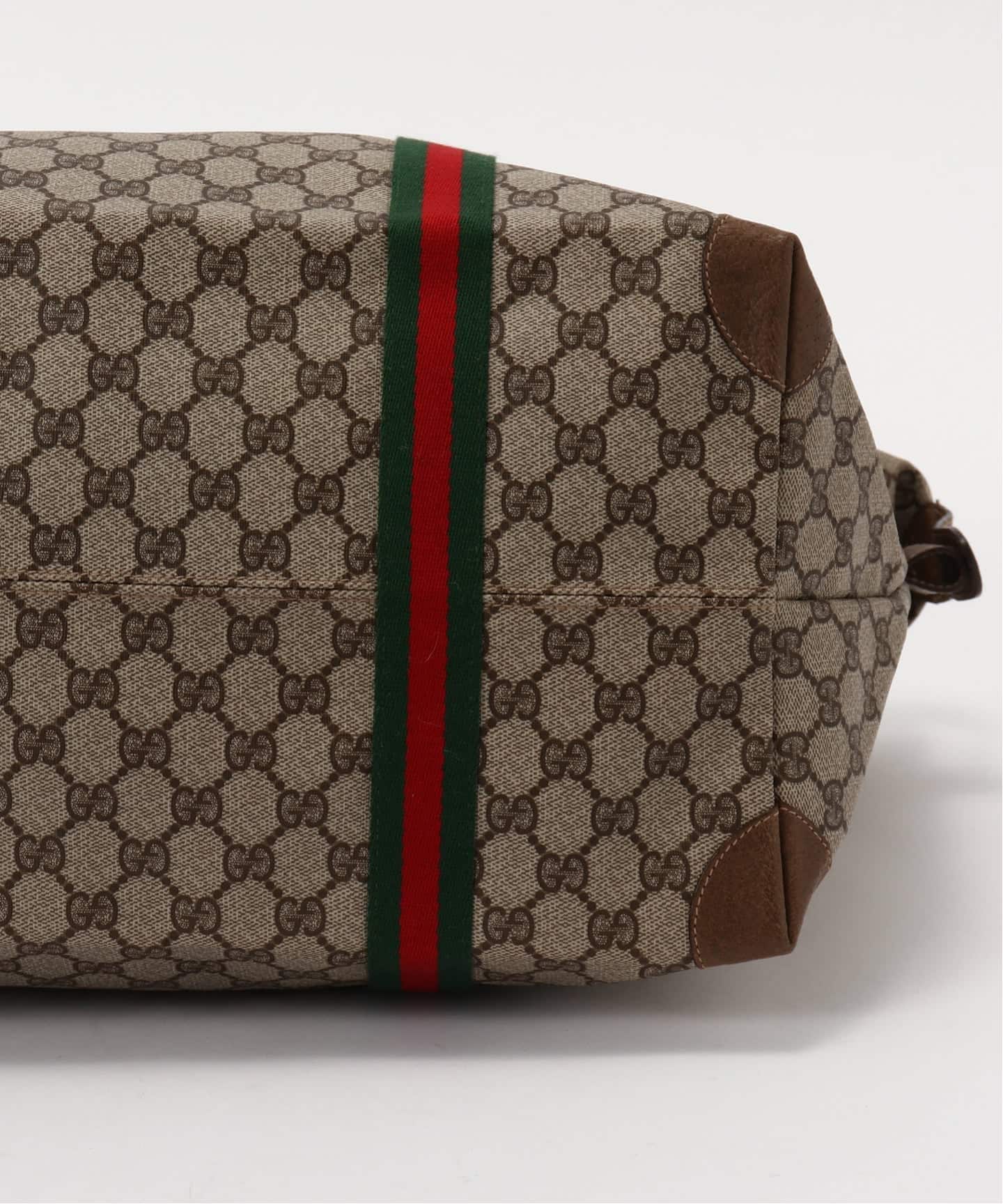 VINTAGE GUCCI/グッチ】ボストンバッグ large gg web（ボストンバッグ