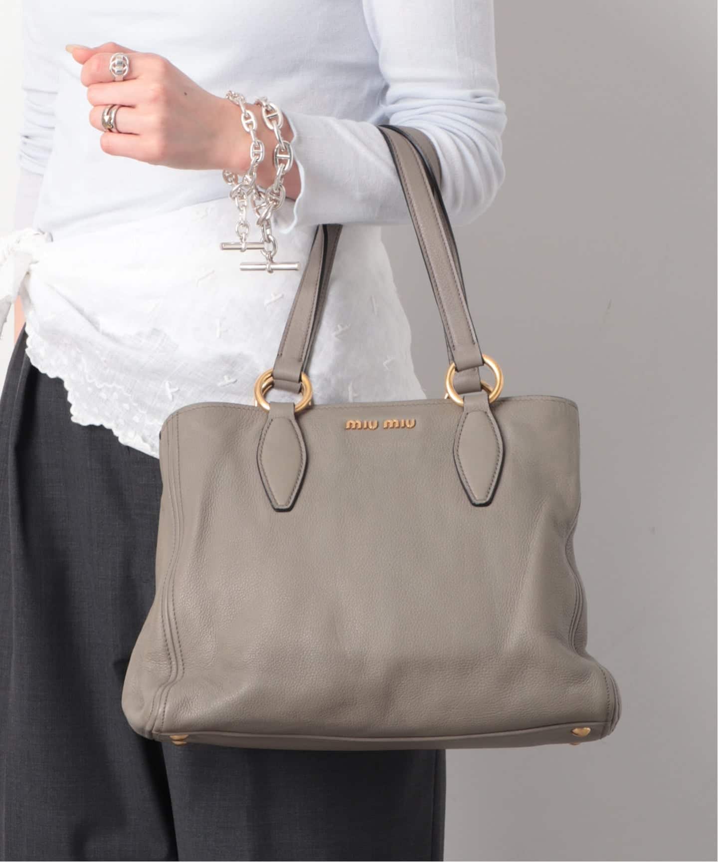 MIU MIU/ミュウミュウ】2way tote bag（トートバッグ）｜ENSEMBLE